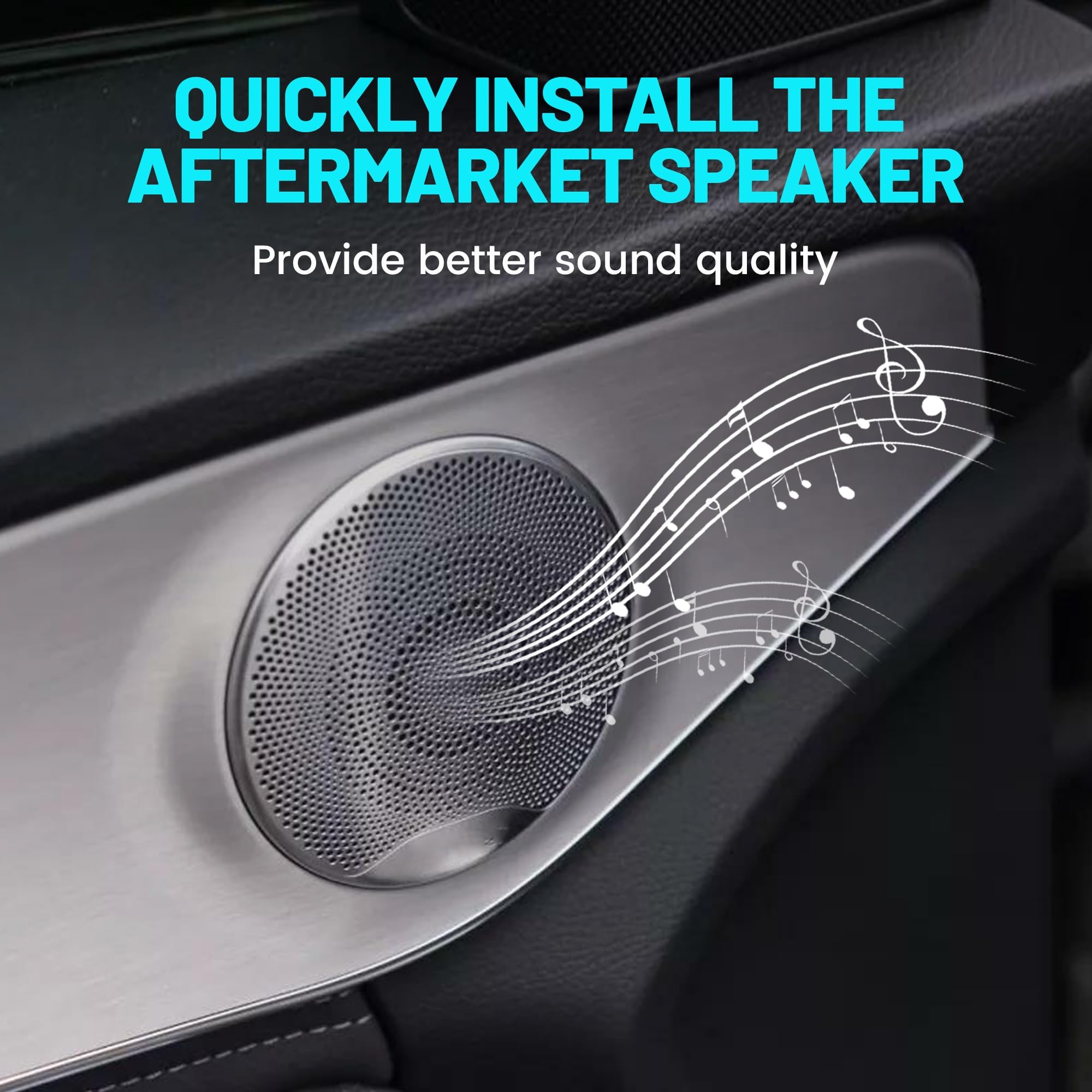 Adaptador De Altavoz De Puerta Con Anillos Espaciadores, 2 U