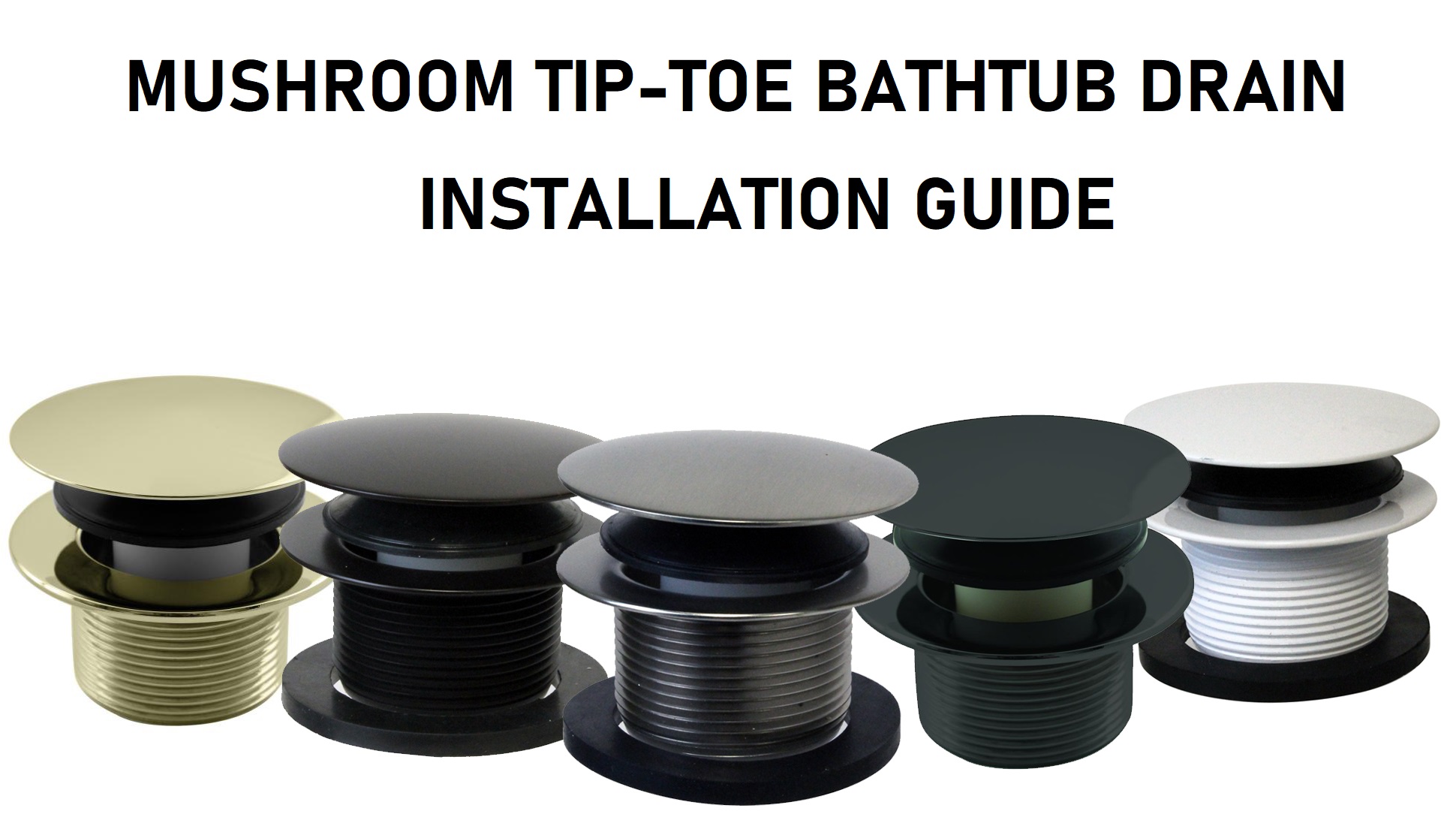 Westbrass Twist & Close Tub Trim Set with Floating Overflow