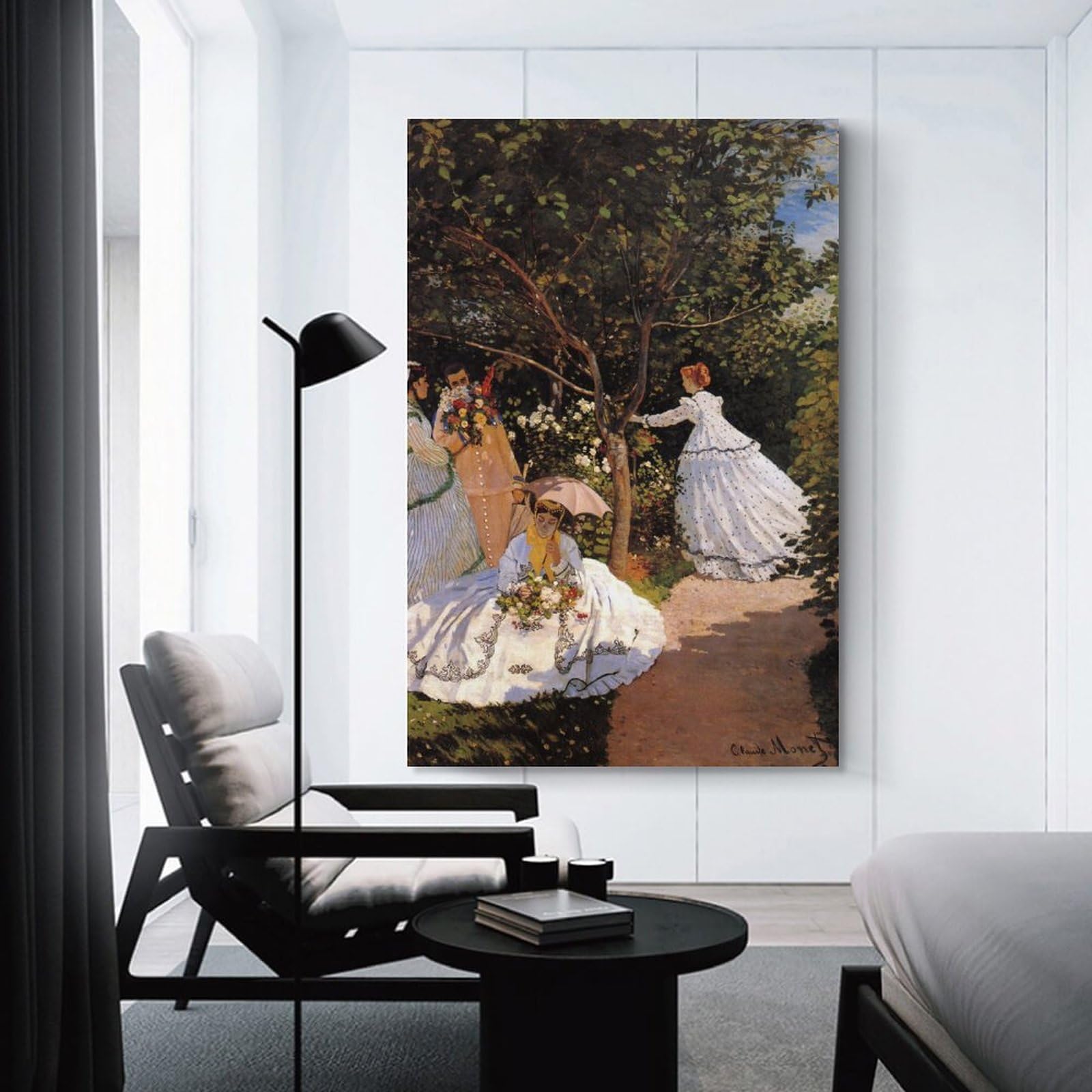 Amazon.co.jp: Claude Monetクロード・モネ《庭の中の女たち》ポスター