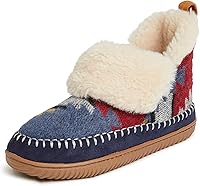 Dearfoams Women's Moritz Bootie Slipper: Oprah's Favorite with Energy Return Tech, Indoor/Outdoor, Machine Washable Faux Fur Comfort