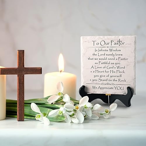 Miniatura 5 de Regalos para pastor con soporte de madera, regalos para pastor, regalos de Navidad, regalos de oración cristiana para pastor, regalos para pastor,