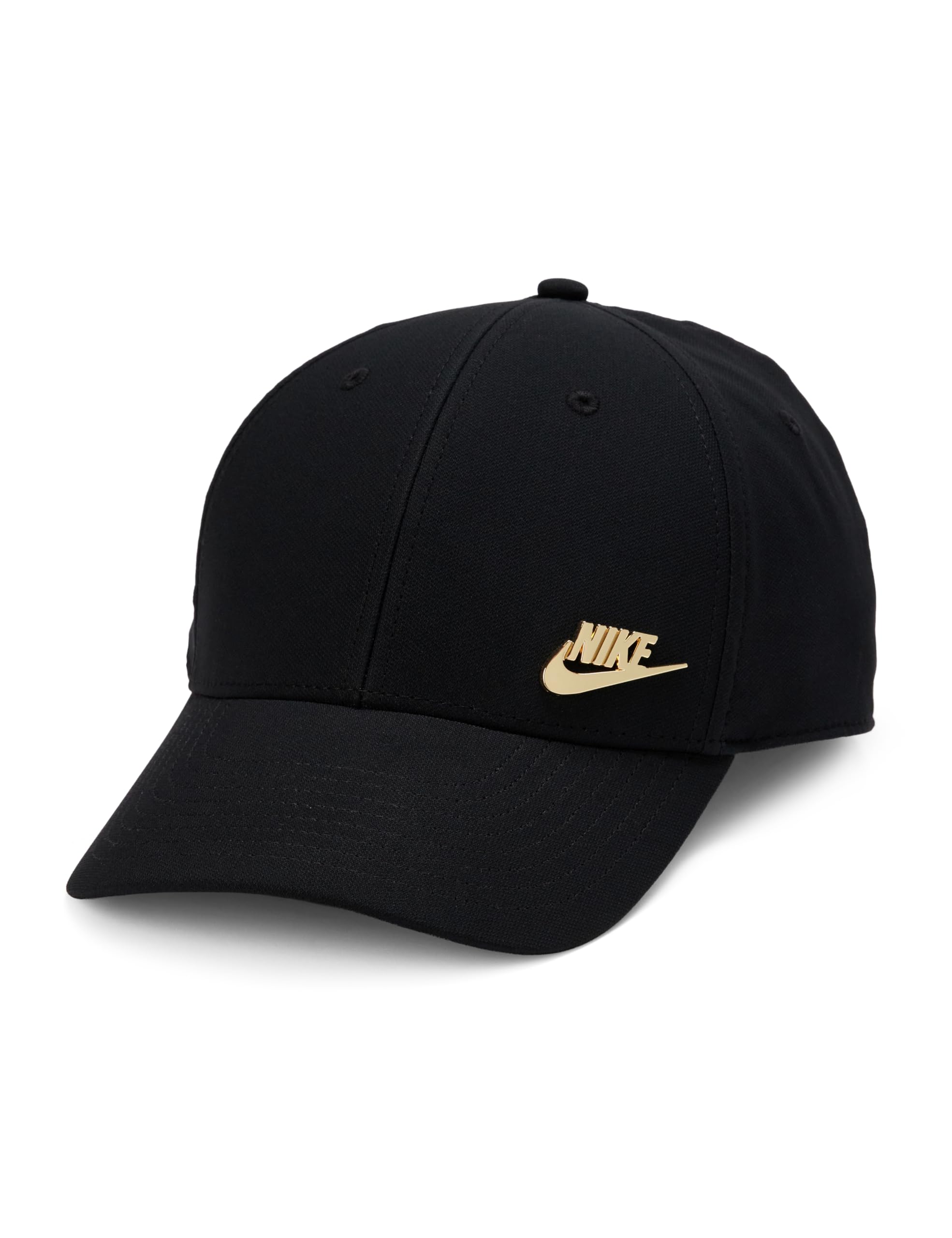 Nike FB5371-​011 U NK DF Club Cap S CB MTFUT L Hat Unisex Adult Black/​Metallic Gold Tamaño M/​L