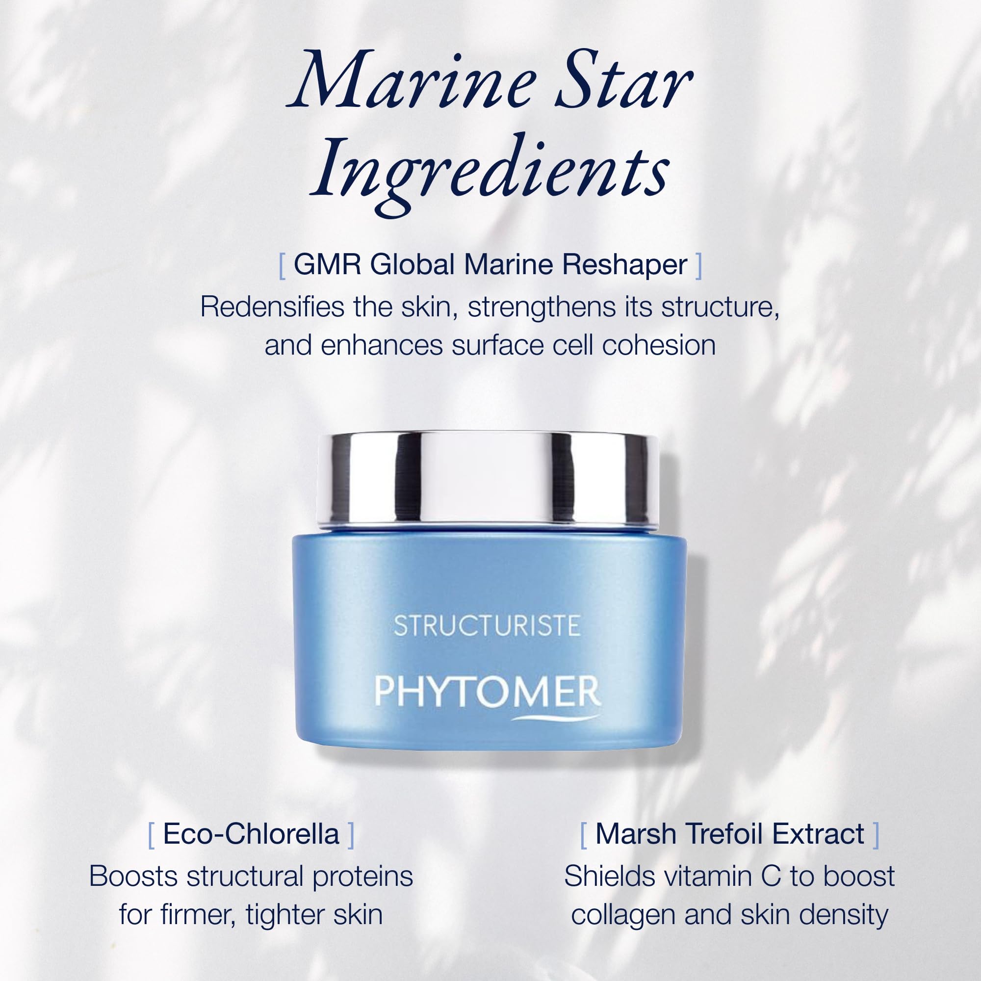 Phytomer Structuriste Skin Firming Cream | Anti Aging Face Moisturizer | Reduce Fine Lines & Wrinkles | Ultra-Rich Hydrating Face & Neck Firming Cream | 50ml