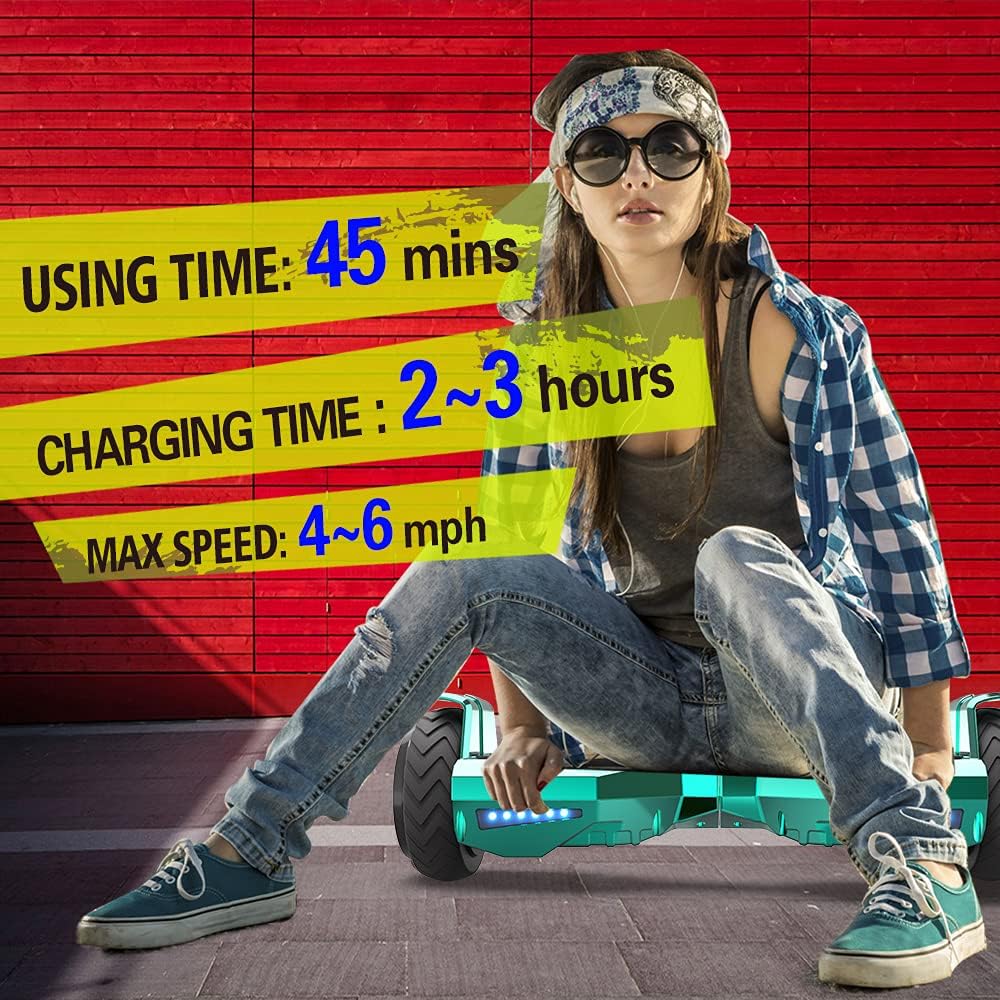 HOVERSTAR Hoverboard HS 2.0v Chrome Color Bluetooth Flash Wheel with LED Light Self Balancing Wheel Electric Scooter (Chrome Silver)