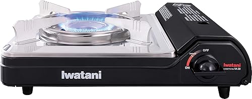 Iwatani Cassette Feu Butane VA-30 - Estufa de campamento, una, color negro