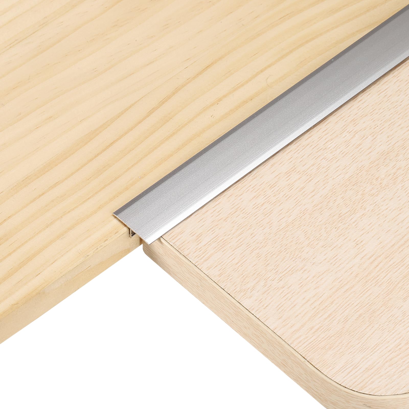 sourcing map 2.9ft x 0.79" T Molding Floor Transition Strips, Aluminium Alloy Vinyl Flooring Gap Trim for Joining Laminate Planks Tiles Floor Gaps, Gray