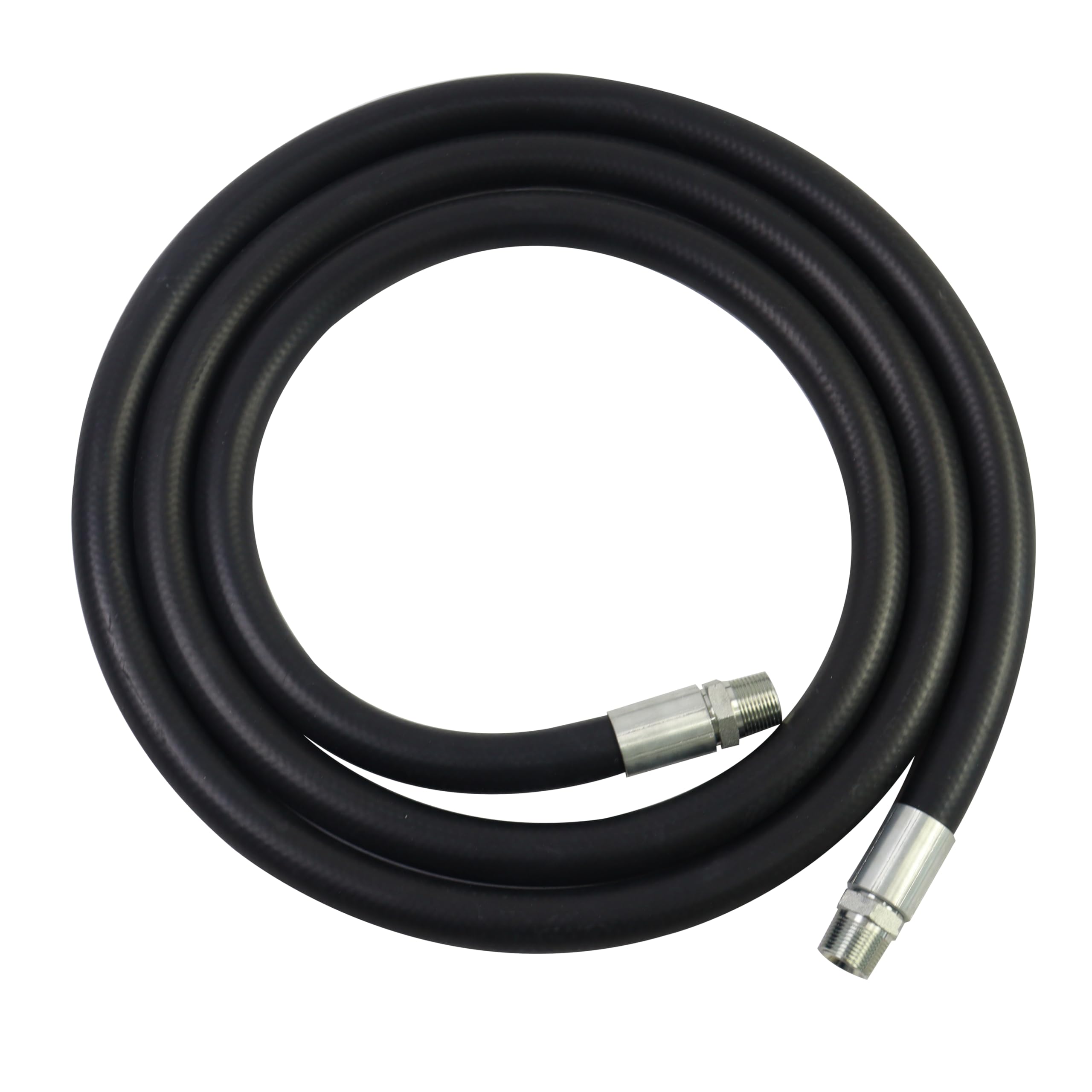 1 Inch x 13 Foot Fuel Transfer Hose with 1" Inch Dual NPT Threads Connecter male NPT fittings Compatible with All Electric Fuel Pumps for Dispensing Diesel Fuel,Gasoline,Kerosene Biodiesel