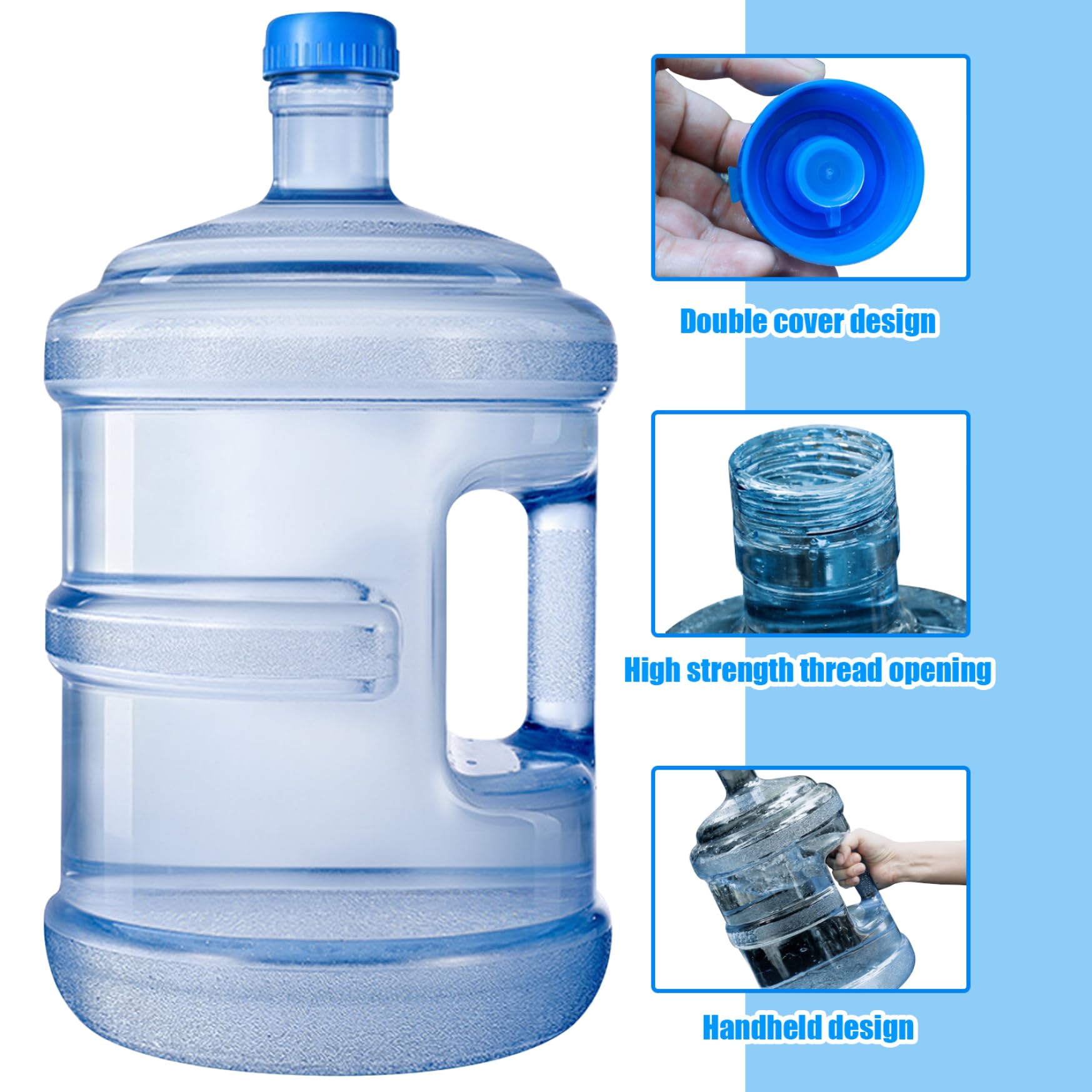 Generic Camping Waterfles - 10L Draagbare Waterfles Met Handvat, Herbruikbare Capaciteit, Multifunctionele Gallon, Picknickbenodigdheden Voor Buiten, Wandelen, Kamperen