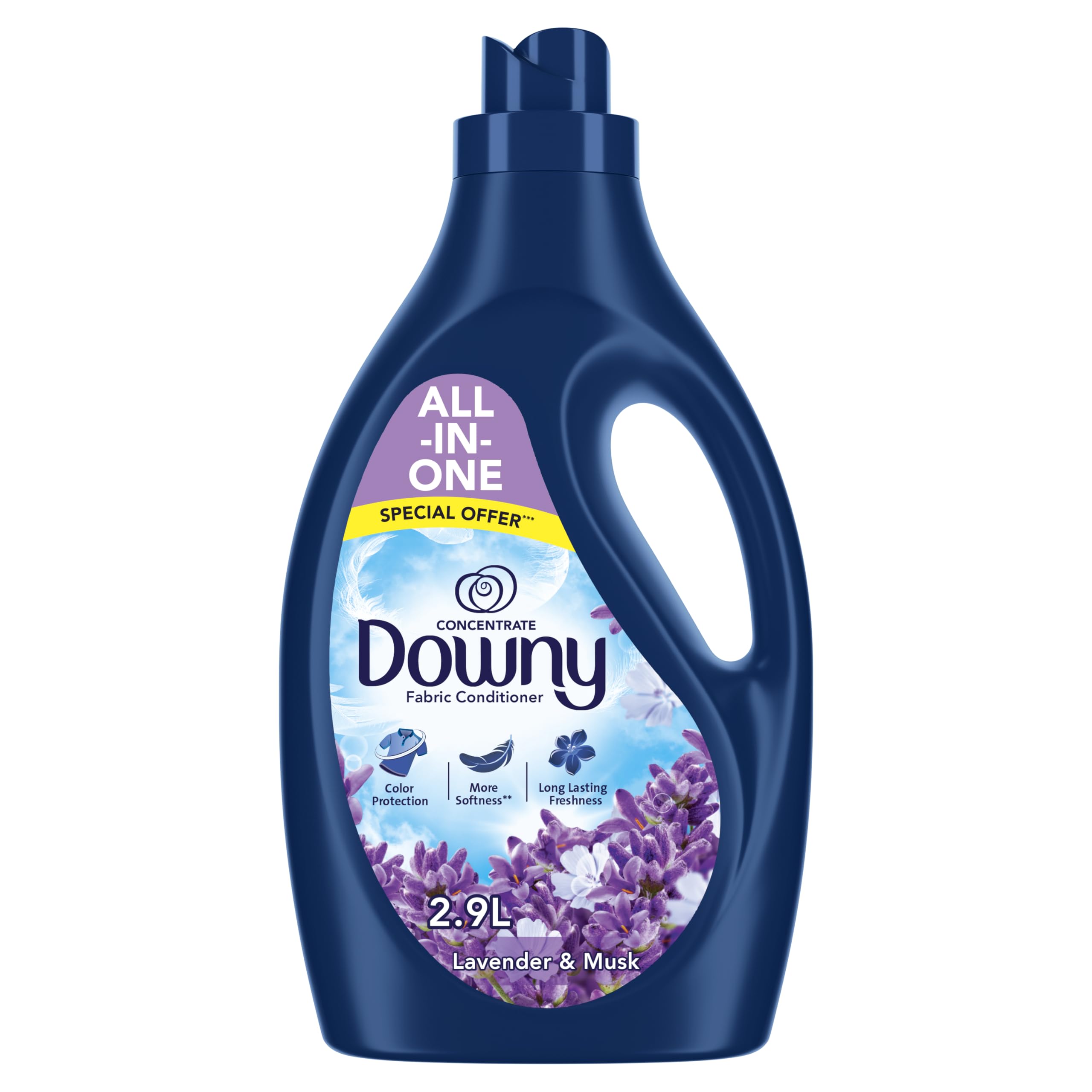 Fabric Conditioner, Concentrate, Lavender & Musk Variant, Color Protection, More Softness, Longer Lasting Freshness, 2.9L