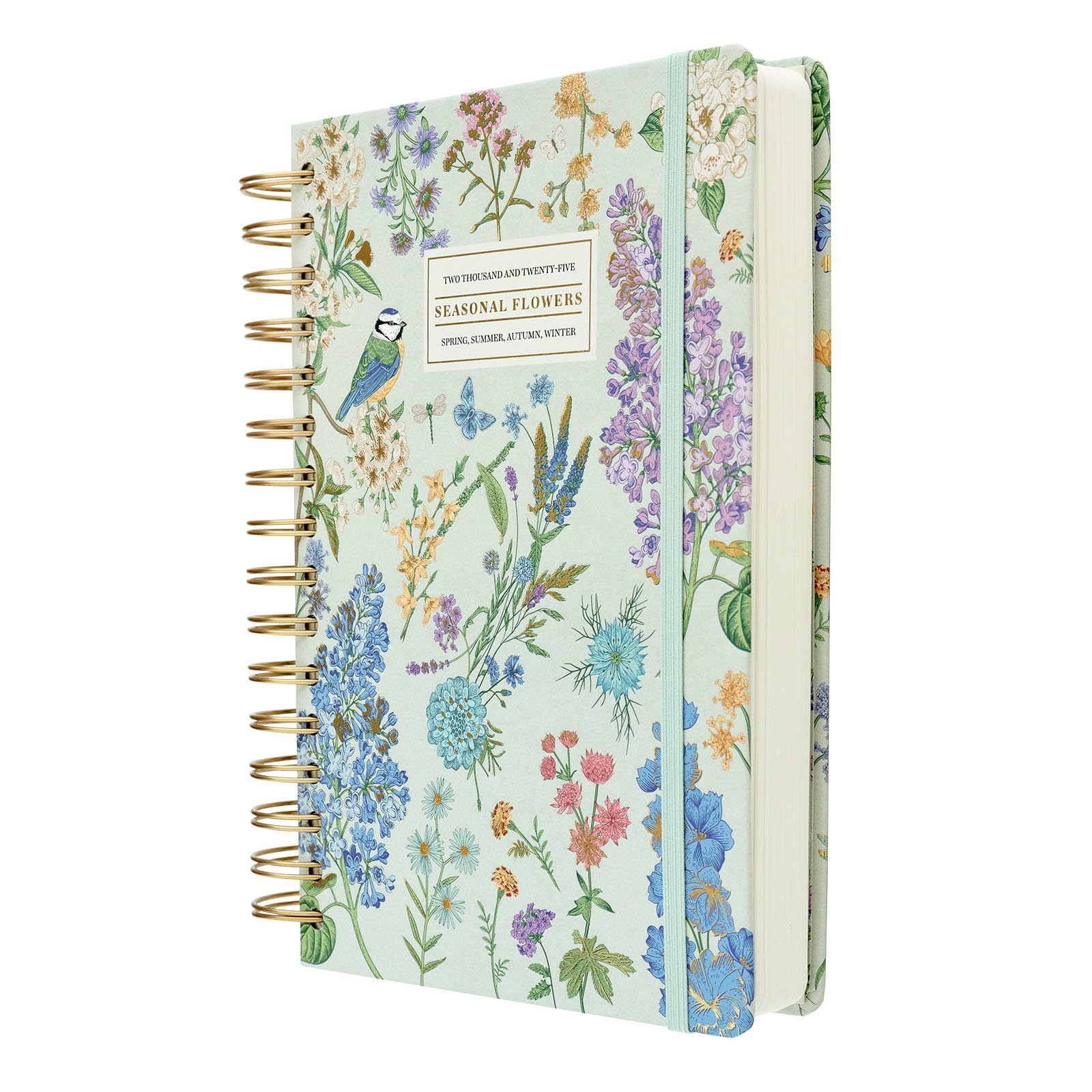 Kokonote Agenda escolar 2024 2025 día por página A5 Seasonal Flowers - Agenda 2024 2025 día por página ilustraciones - Agenda universitaria 2024 2025 | Material escolar y papeleria bonita