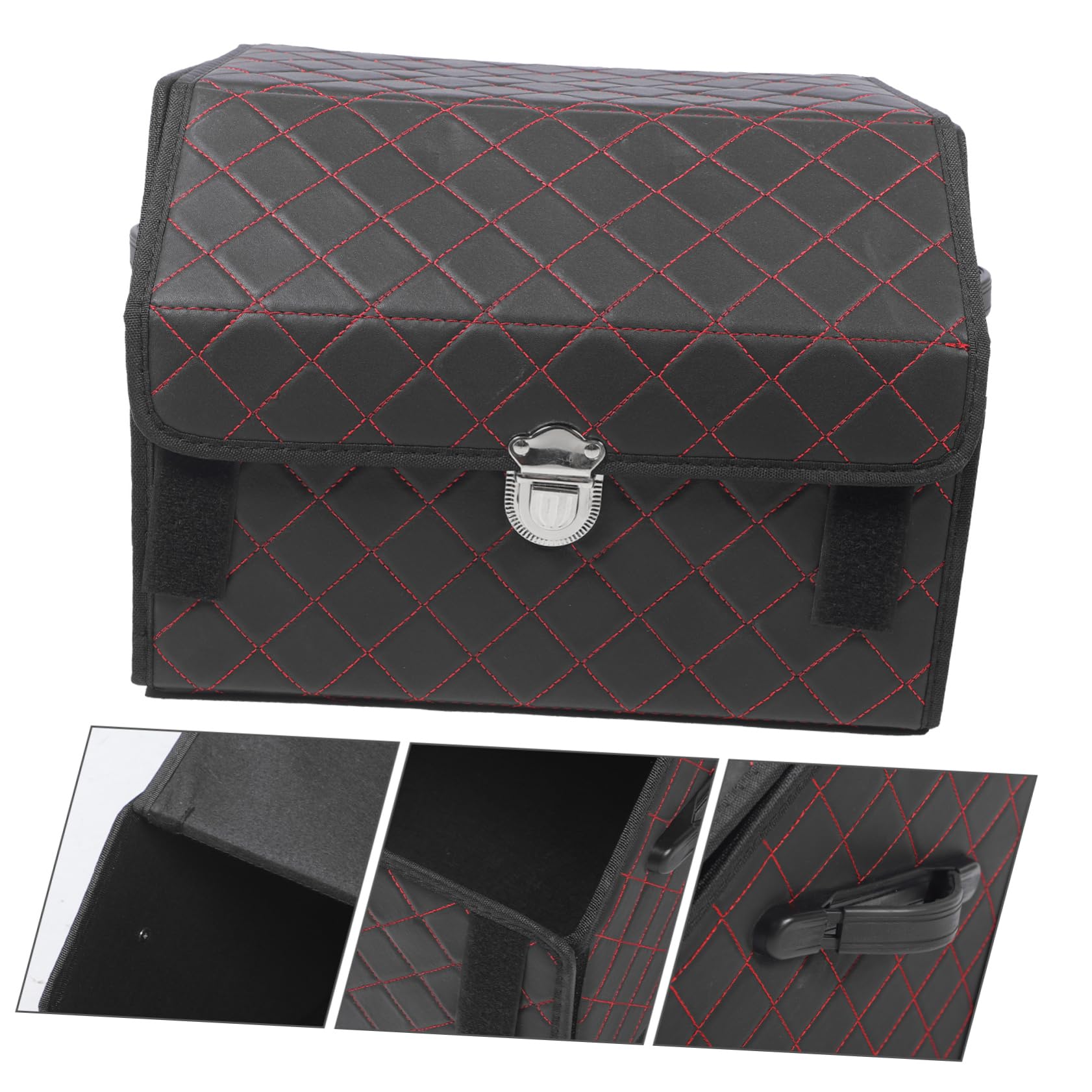 PRETYZOOM Organizzatore Per Bagagliaio Pelle Contenitore Pieghevole Per Suv Organizer Per Spesa Accessori Per Organizzazione Auto