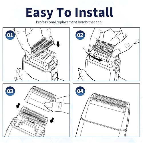 Miniatura 6 de Paquete de 1 lámina de repuesto para afeitadora Pro y cortadores compatibles con la afeitadora Andis No.17150/17155/17200 ProFoil de repuesto