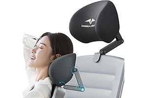 Adjustable Memory Foam Headrest for Enhanced Office Chair Comfort