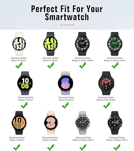 Miniatura 2 de MoKo Compatible with Samsung Galaxy Watch 6 5 4 Band,Galaxy Watch 5 Pro Band,Galaxy Watch 6 Classic Band,Galaxy Watch 4 Classic,20mm Silicone Sport