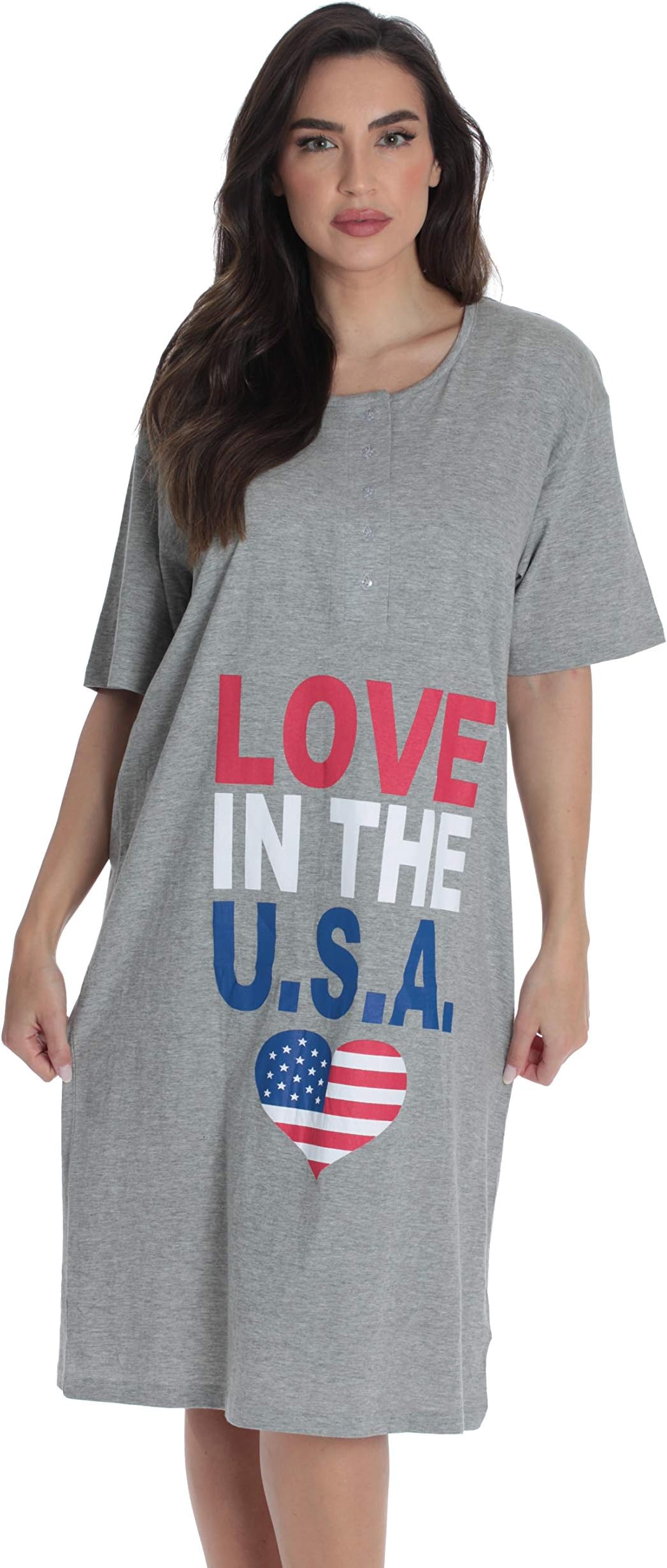 Just Love Short Sleeve Nightgown Sleep Dress for Women Sleepwear