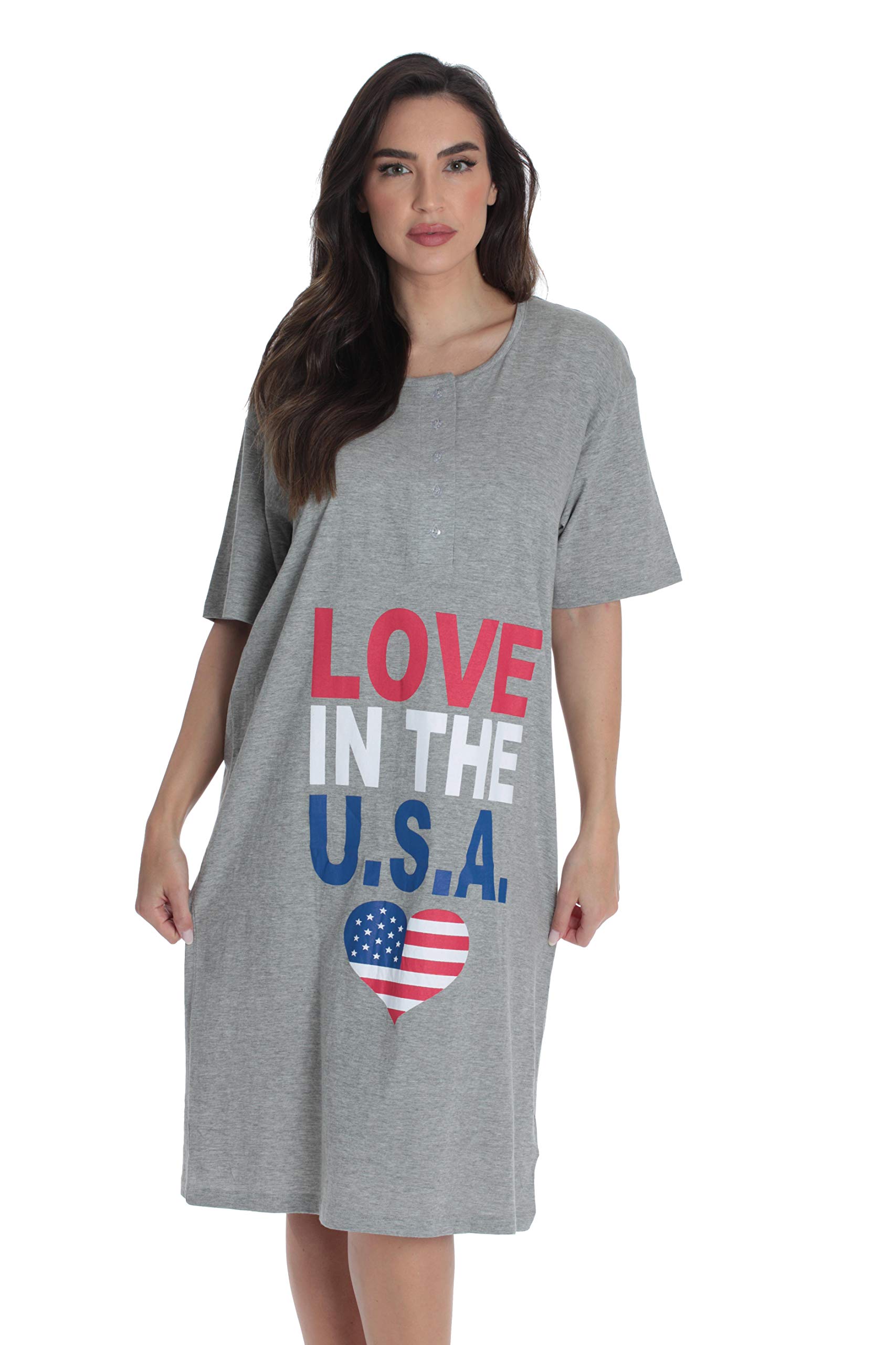 Just Love Short Sleeve Nightgown Sleep Dress for Women Sleepwear