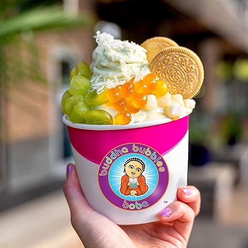 Miniatura 4 de Topping de postre de gelatina de coco y frutas de MANGO prémium Buddha Bubbles Boba