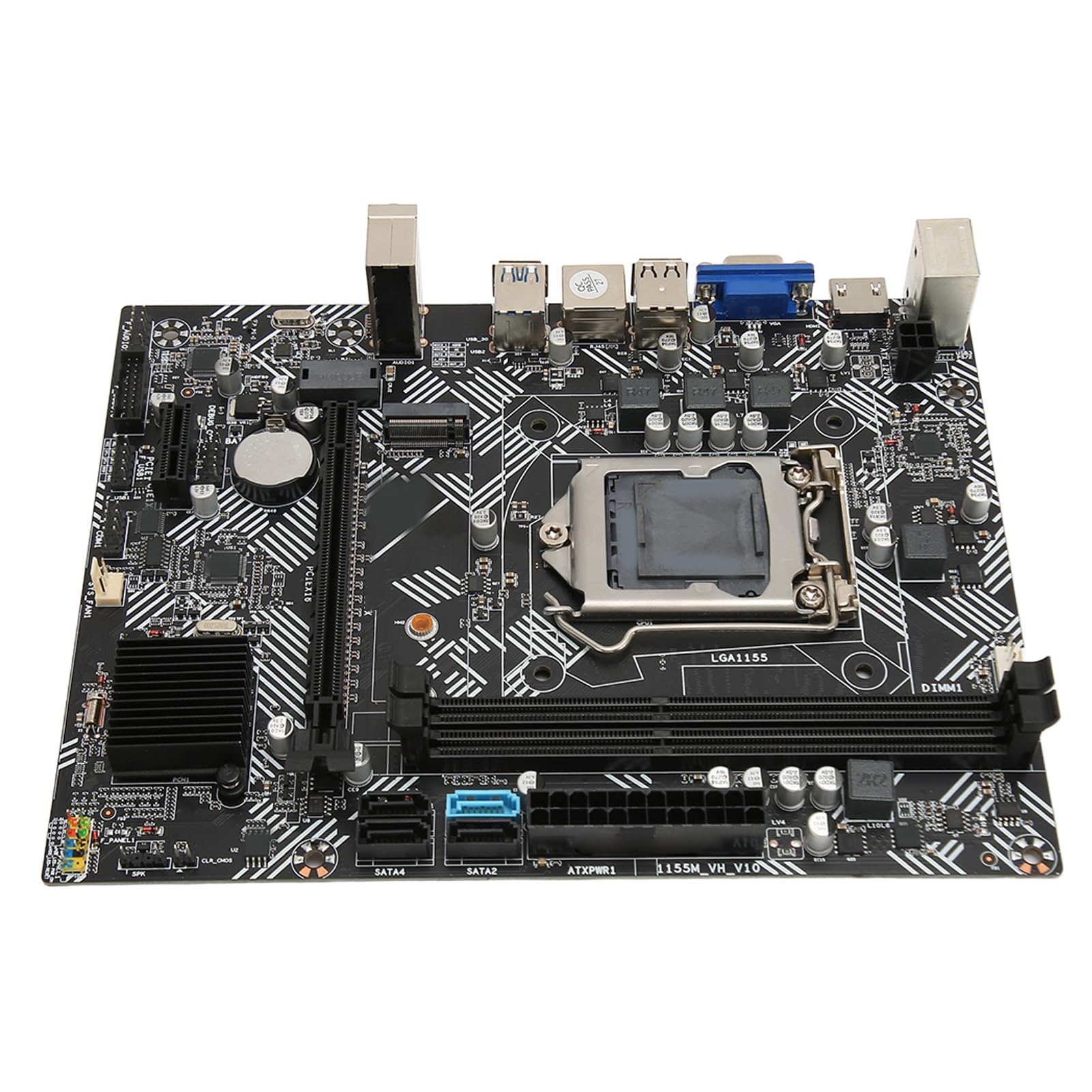Scheda Madre B75M-VH LGA1155, Slot di Memoria DDR3, capacità di Memoria Espandibile, Design Compatto, connettività Migliorata, Prestazioni Ottimizzate, Installazione