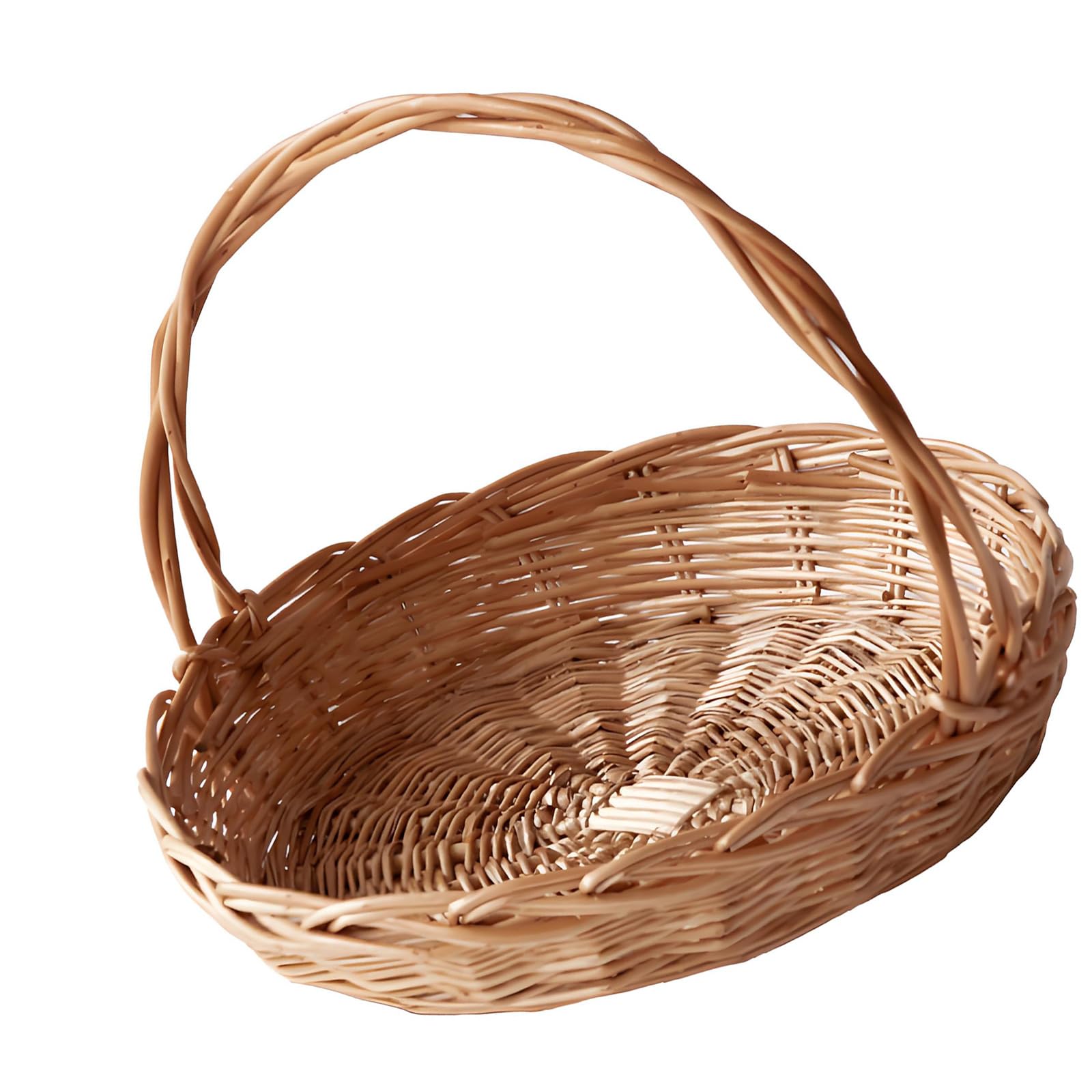 Retro Styles Willow Basket Large Capacity Outdoor Picnics Carriers Great for Picnics Travel and Decorative Use Handwoven Wicker Outdoor Basket