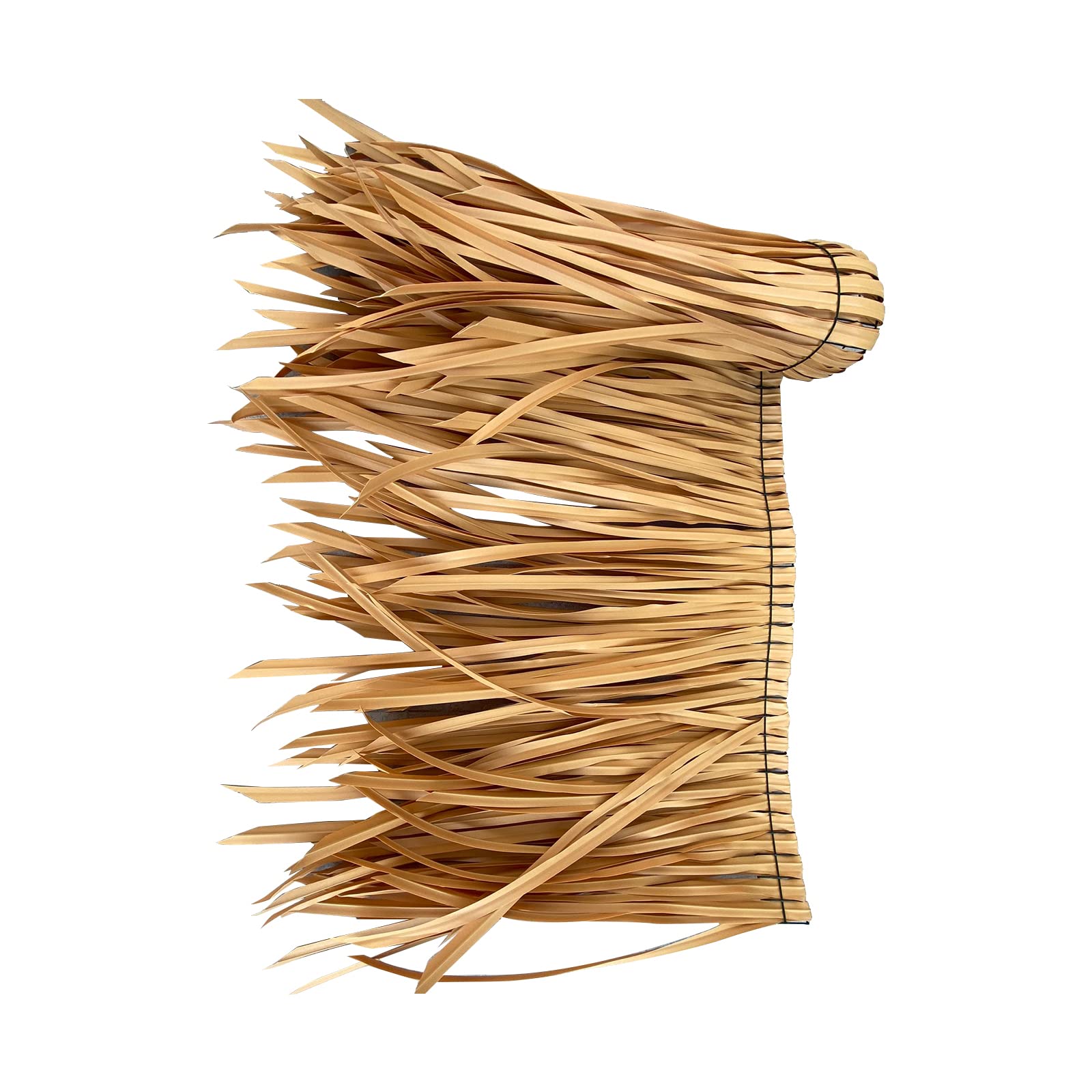 Rollo de césped de palma artificial de 1-10m para techos de paja falsa decorativos de exterior