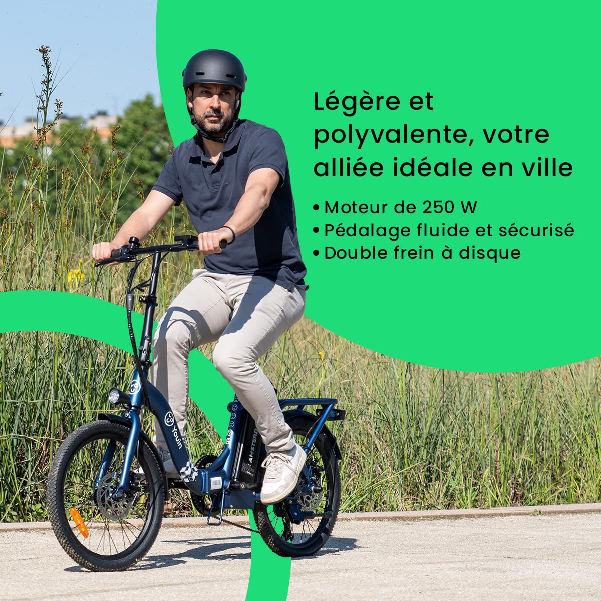 Youin Amsterdam Vélo électrique pliable 20"