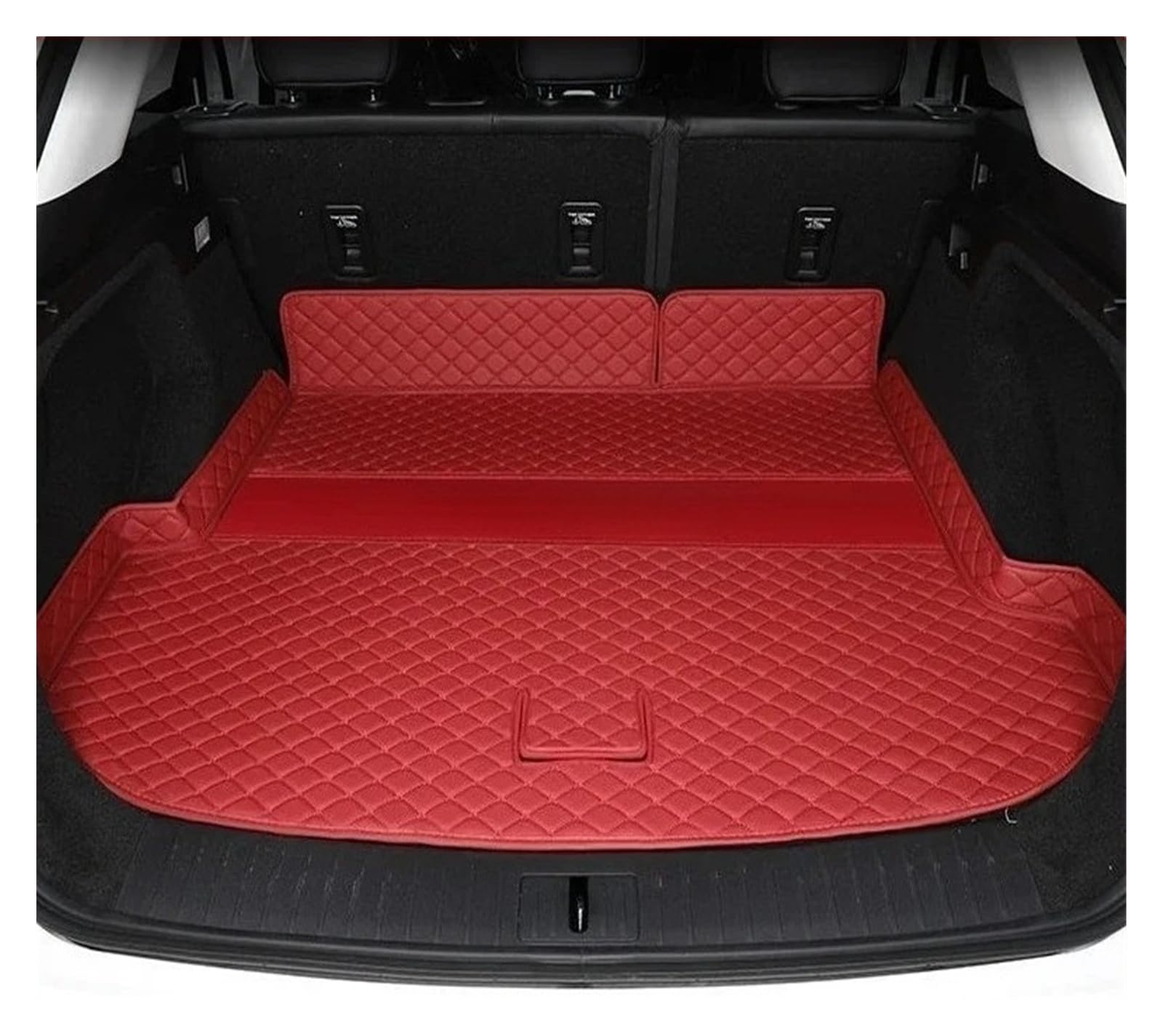 Vasca Baule Tappeto Per OMODA 9 Per PHEV Per SHS Per C9 Per PHEV 2025+ Tappetino Per Bagagliaio Protezione Per Bagagliaio Posteriore Tappetino Pelle(Red mat)