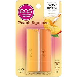 eos Flavor Lab Secret Menu Lip Balm - Peach Yuzu, Limited-Edition, Moisturizing, Hydrating for Dry Lips, Variety Pack, 0.14 oz, 2-Pack