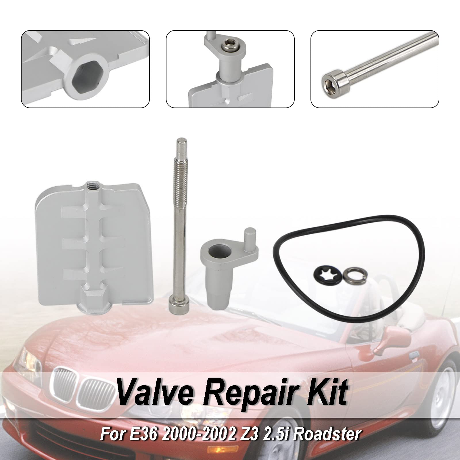 Topteng Valve Repair Kit Rebuild Rattle Adatto per BMW DISA Fix Overhaul M54 2.2 2.5 Aluminium