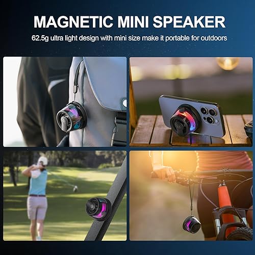 Miniatura 2 de Edifier G200 Soporte magnético para teléfono celular 2 en 1, altavoz Bluetooth para iPhone, Android y cualquier cosa de metal,