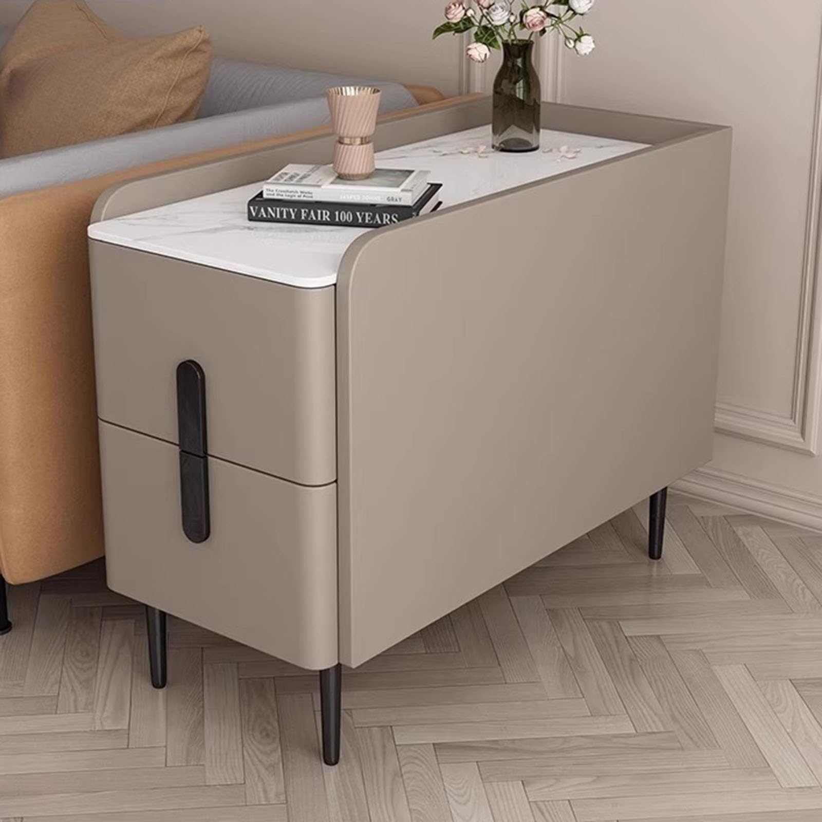 サイドテーブル サイドチェスト （北欧ミッドセンチュリー） Amazon.co.jp: モダンなベッドサイドテーブル、ミッド