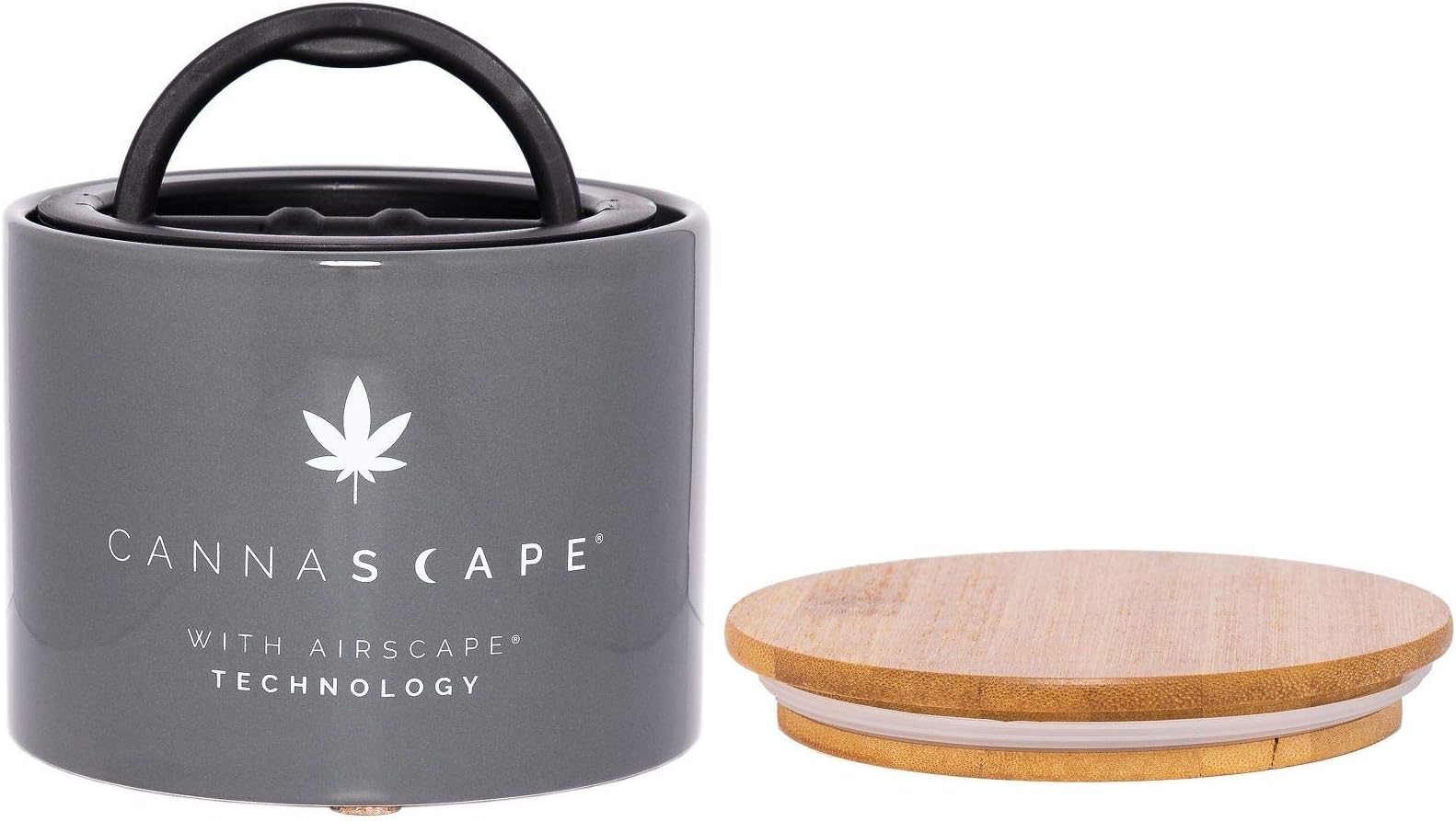 Planetary Design Cannascape Ceramic Herb Stash Storage Container. Airtight, preserves freshness of fresh flower or buds. Holds up to 1oz or more.