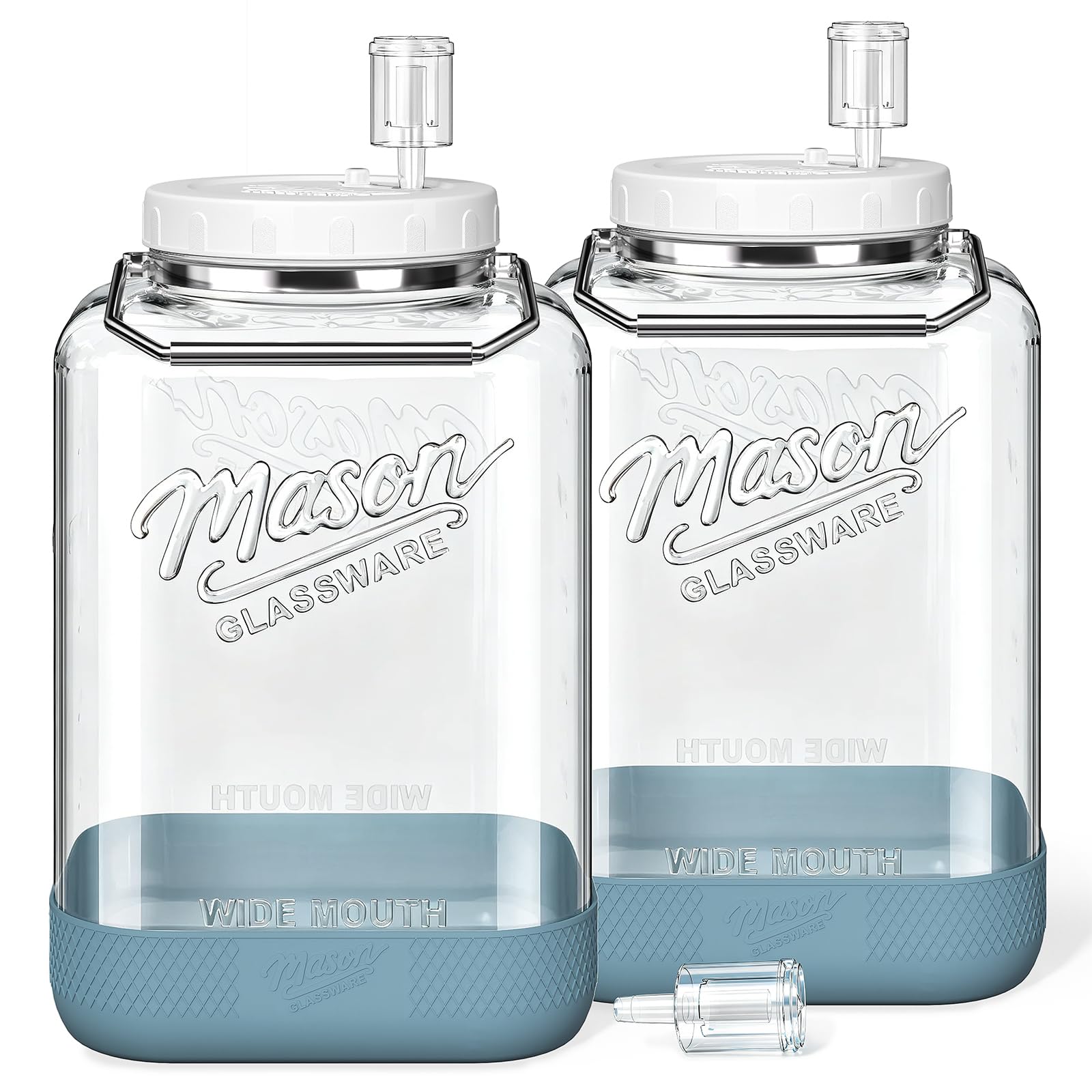 Large Fermentation Jars with Airlock, 2 Gallon Glass Jar with Lid