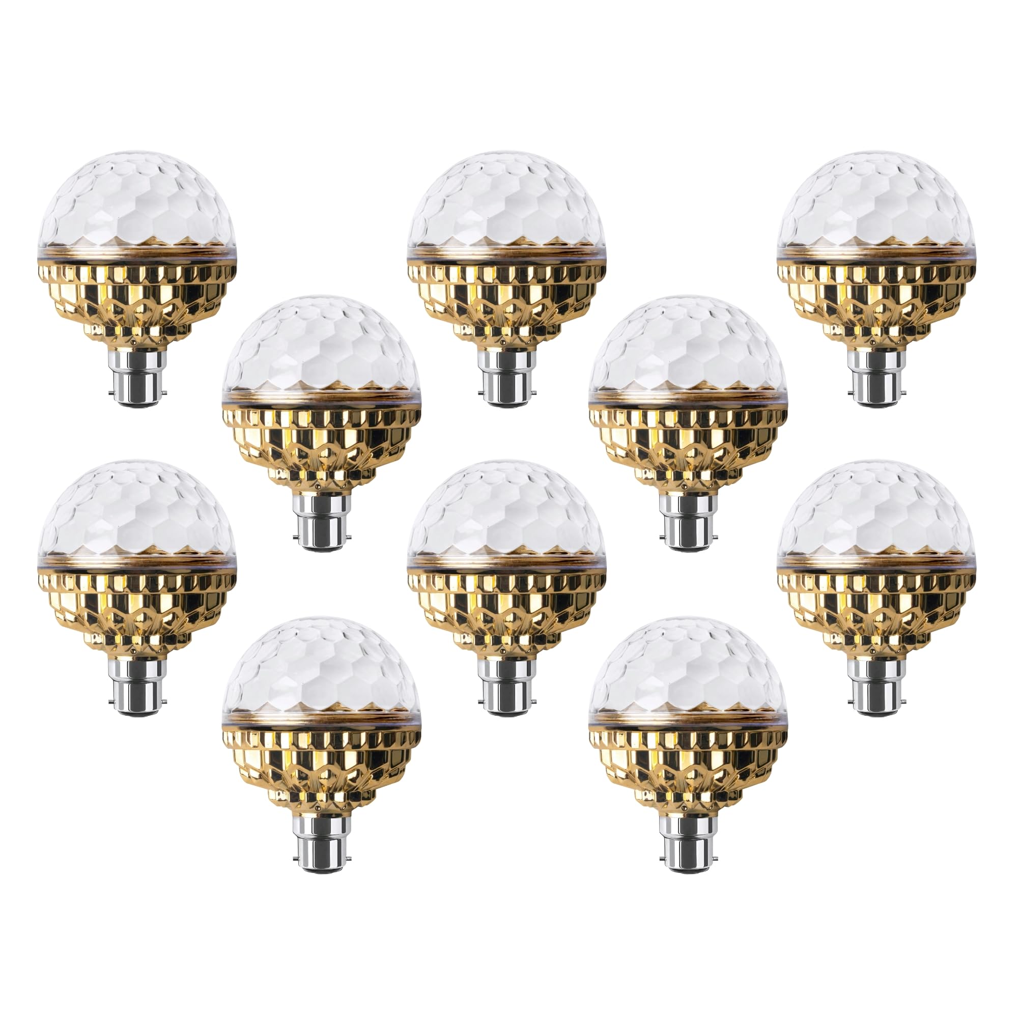 AMPEREUS® 12W Multicolour LED Decorative Bulb for Home – Smart Diwali Lighting for Room & Festive Decoration | Colour Changing LED Lights for Home, Parties & Festivals (10 PCS)