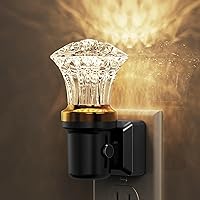 Vista 75 de L LOHAS LED Luz nocturna, paquete de 2 luces nocturnas regulables enchufables a la pared, luz nocturna RGB que cambia de color con sensor de luz