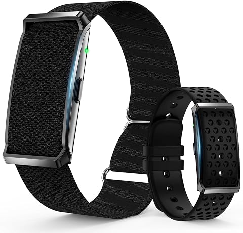 Smart Bracelet, Health Activity Fitness Trackers, Screenless Smart Band | All-Day Continuous Heart Rate/Blood Pressure Monitor, Sleep Tracker, 170+ Sport Modes, Smart Bracelet for Men with Free APP