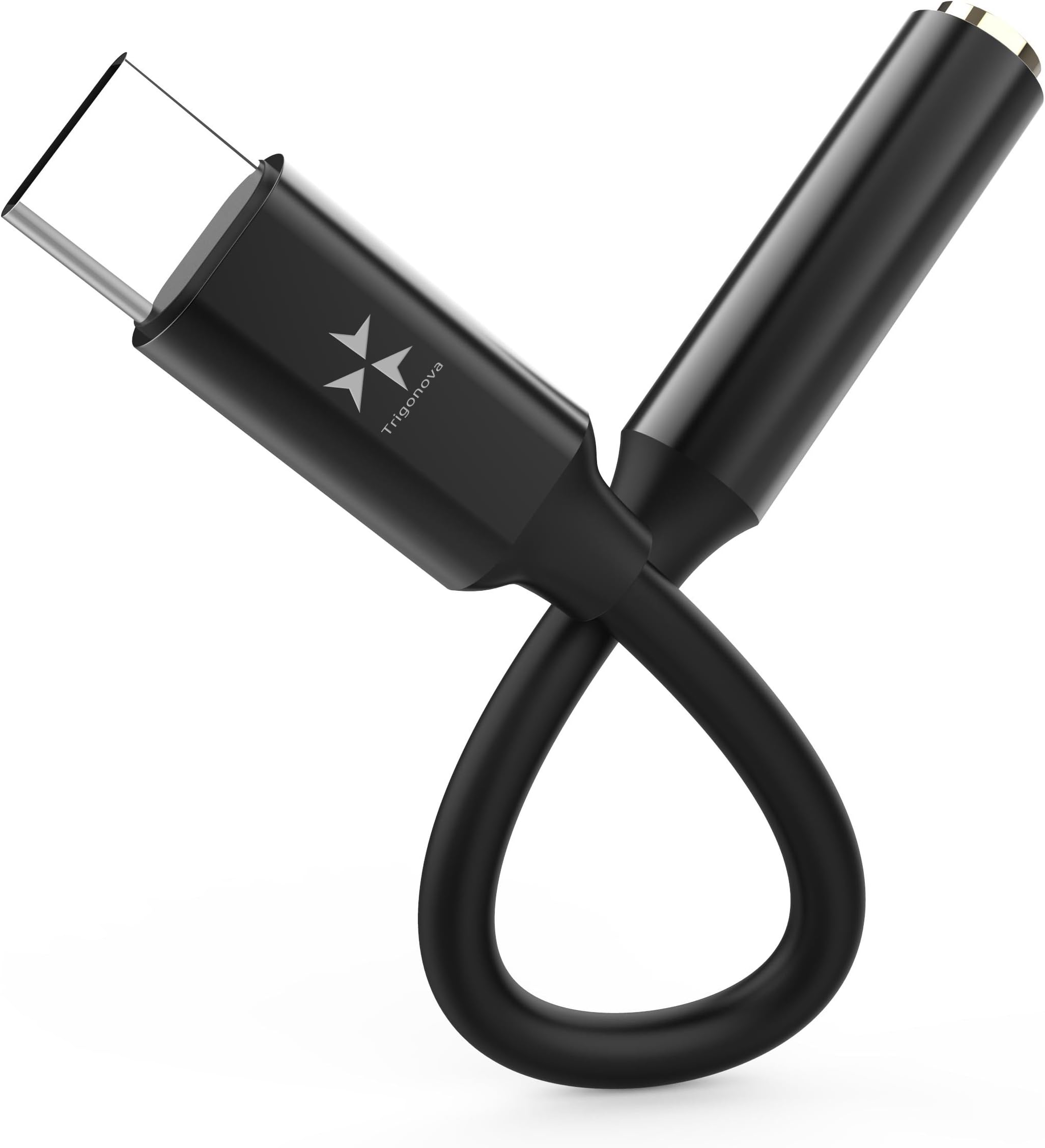 Pixel 2 XL USB C to 3.5 mm Headphone Jack Adapter Dongle, Trigonova USB Type C AMP Stereo Audio Hi-res up to 24 bits / 192 kHz, support for Google pixel 2 XL Moto Z Essential phone HTC U11 Plus Galaxy