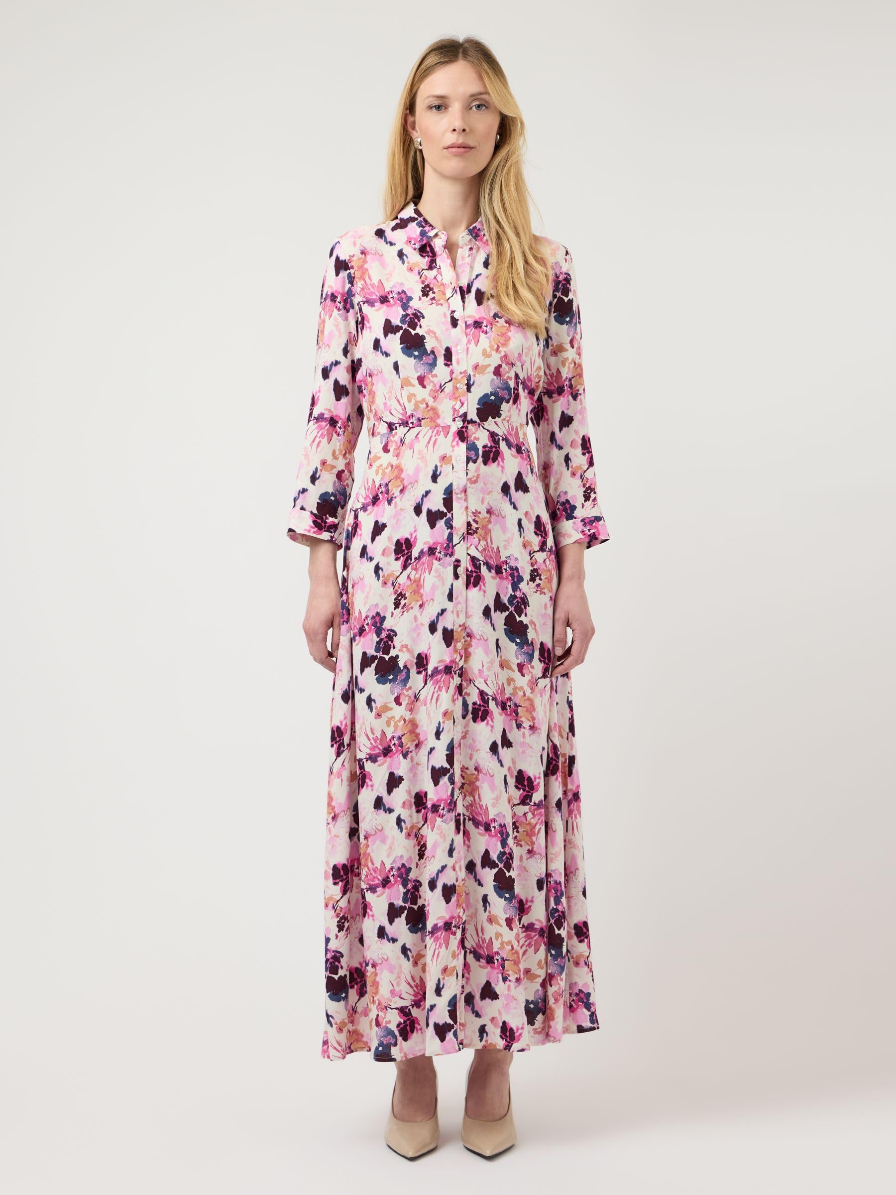 YAS Damen Yassavanna Long Shirt Dress S. Noos