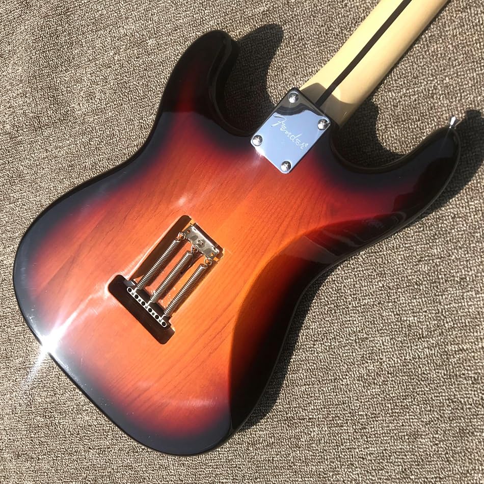 Chitarra elettrica con tastiera smerlata in colore tramonto capotasto in ottone - Guitarra Electrica professionale e personalizzata