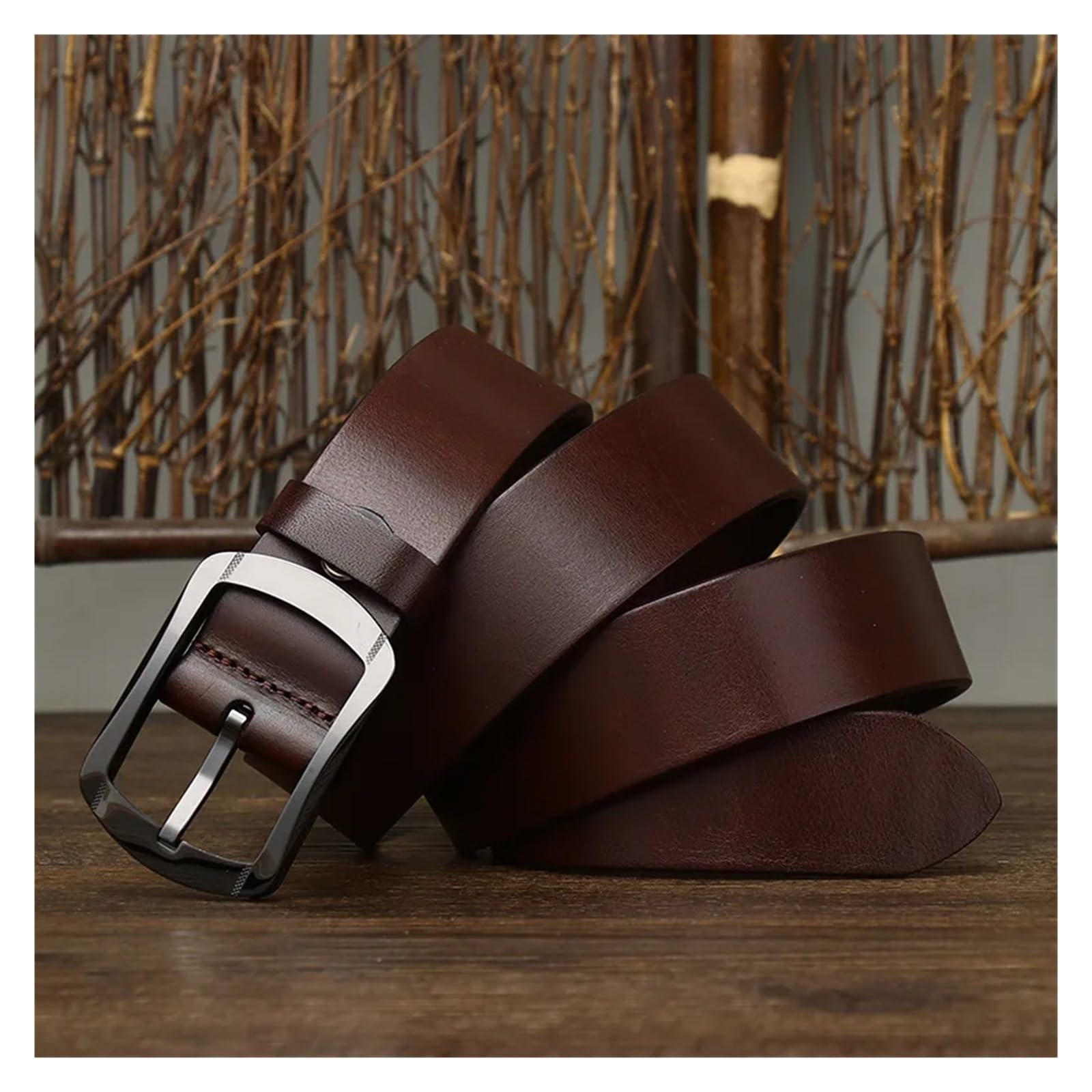3,8 cm szpilka ceramiczna klamra skóra bydlęca męski pasek w talii paski do dżinsów Casual Homme