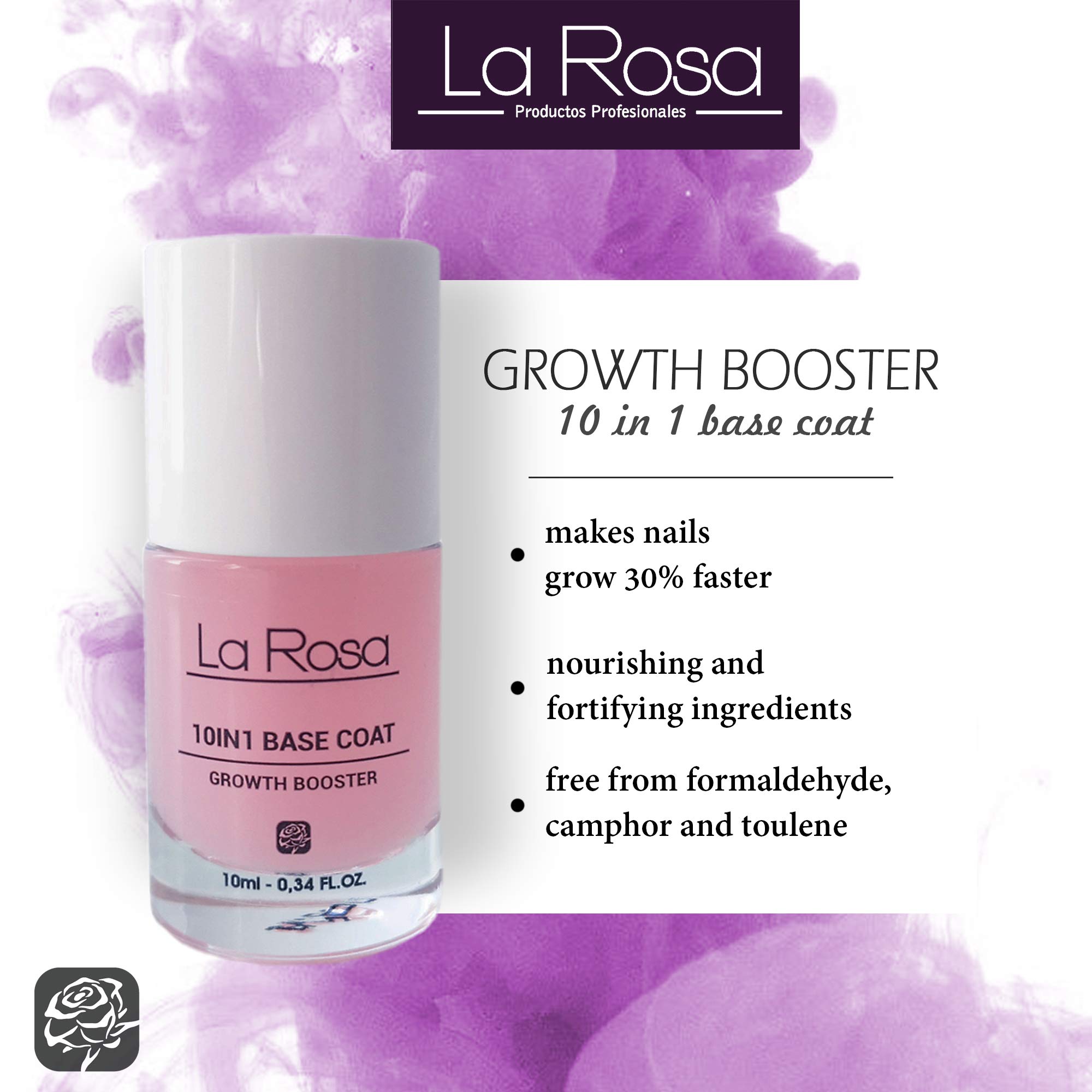 La Rosa Nail Growth Booster With Nails Growth Formula With Vitamin E/C