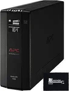 APC 1500VA UPS with 10 outlets, BX1500M backup power