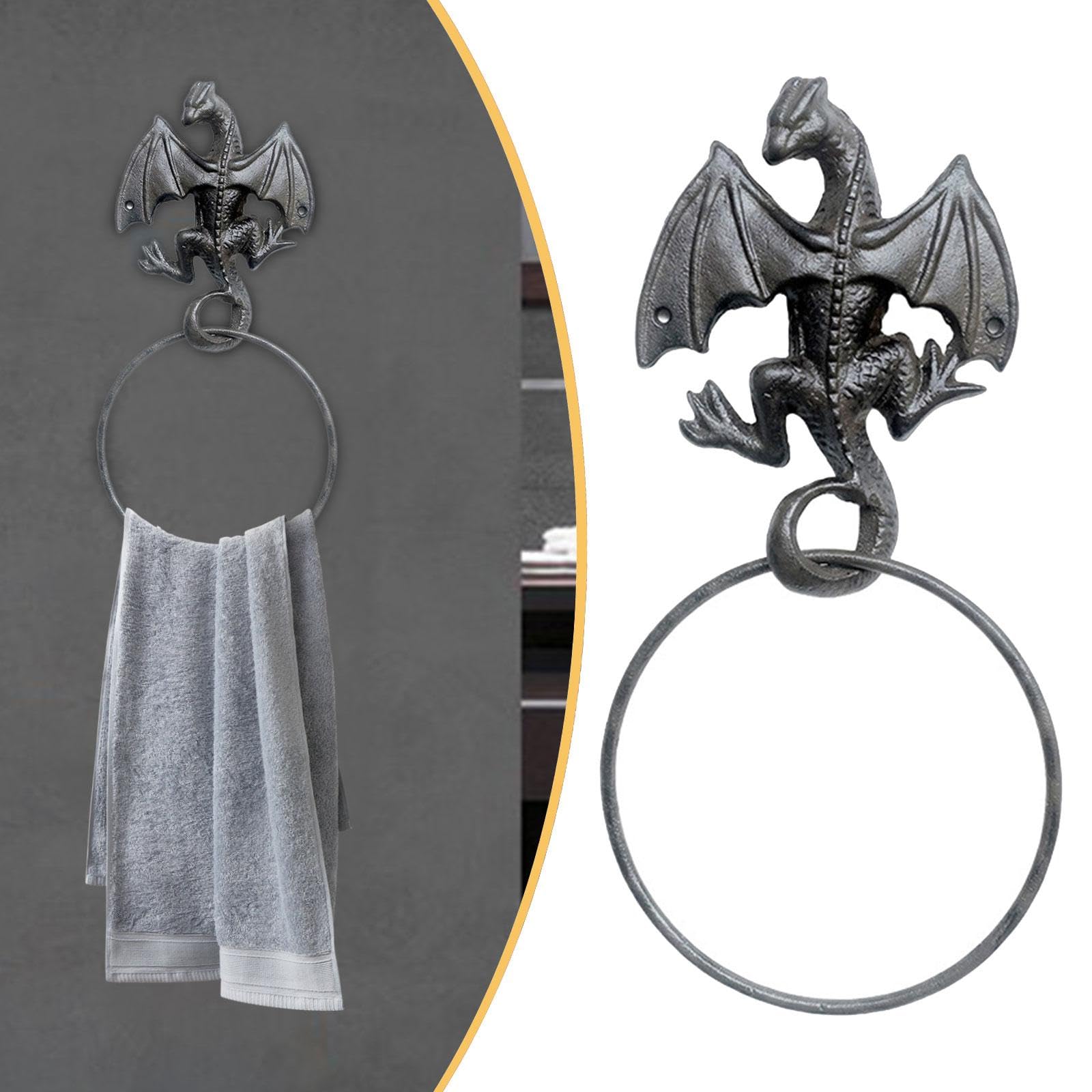 Portasciugamani a Forma di Drago, in Stile Country retrò, Accessorio Decorativo per Lavanderia, Cucina E Bagno, Style B