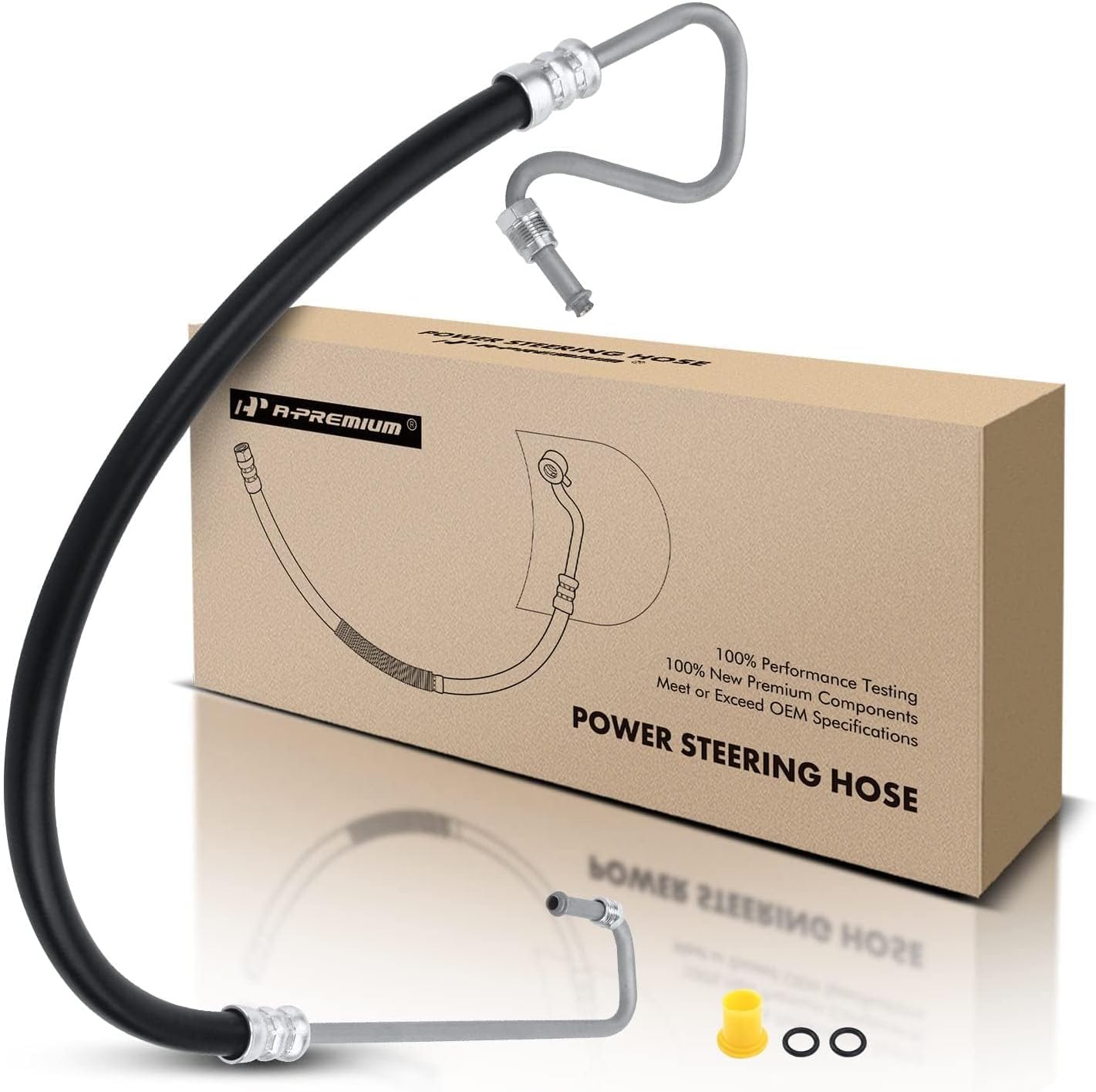 A-Premium Power Steering Pressure Hose Line Assembly Compatible with Chevrolet Silverado 2500, Express 1500 2500 3500 4500, Express Cargo & GMC Savana 1500 2500