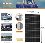 XINPUGUANG Solar Panel Kit 240W: 2 Monocrystalline Solar Panels 120W 12V + 30A Charge Controller + 3m Cable + Z Clamps for Camper Van, Caravan, Home - 2