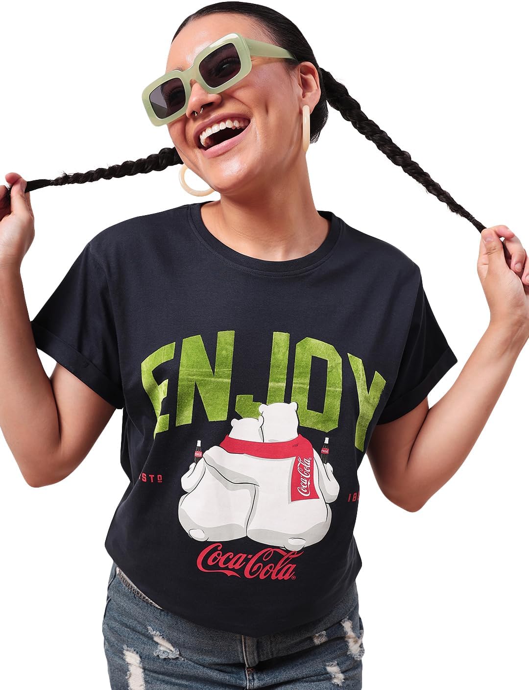 BewakoofWomen's Graphic Relaxed Fit T-Shirt