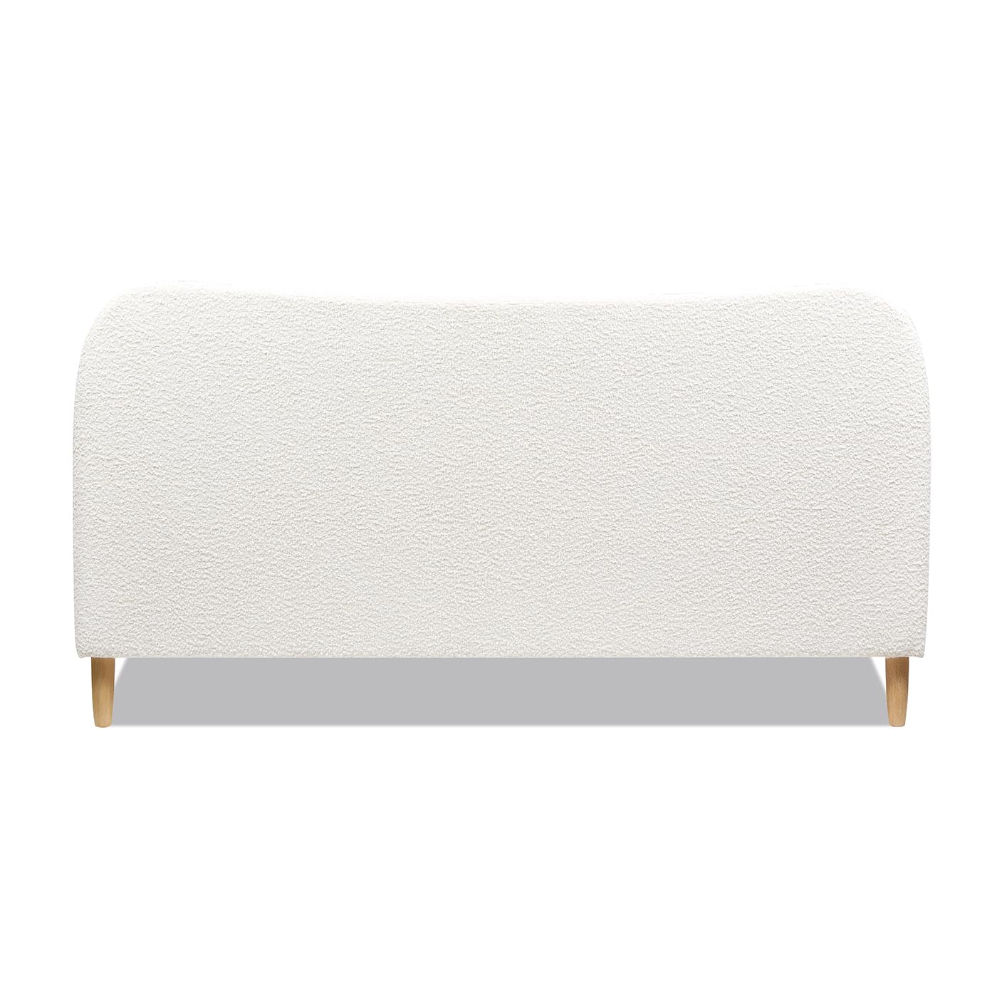 Jennifer Taylor Home Roman Curved Headboard Boucle Upholstered Modern Platform Bed Frame