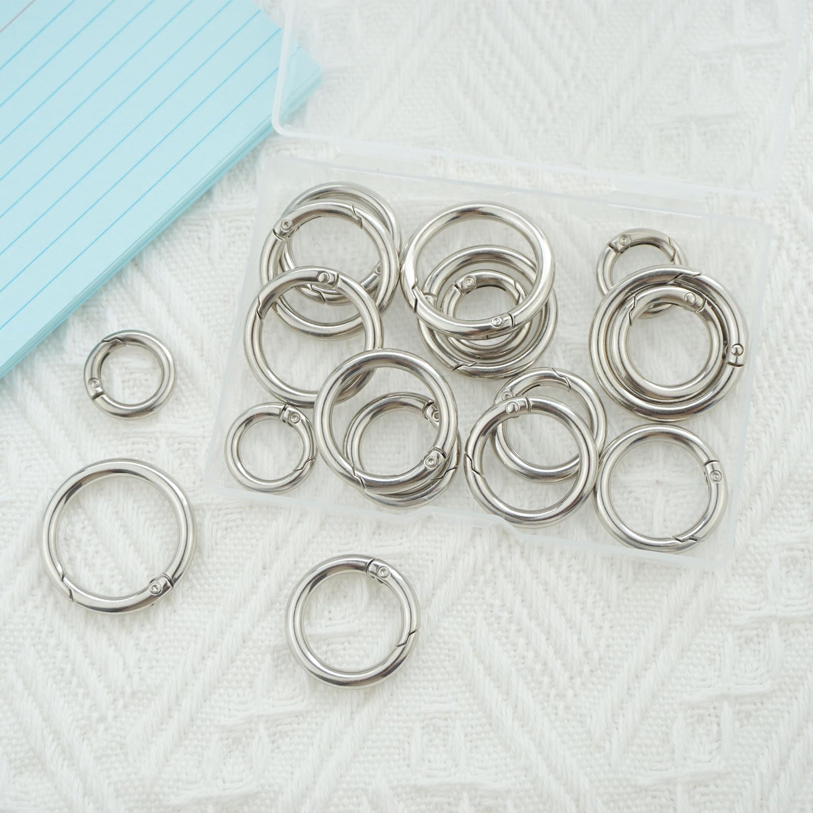 BetterJonny Mousqueton Rond En Alliage De Zinc Pour Artisanat, Sacs à