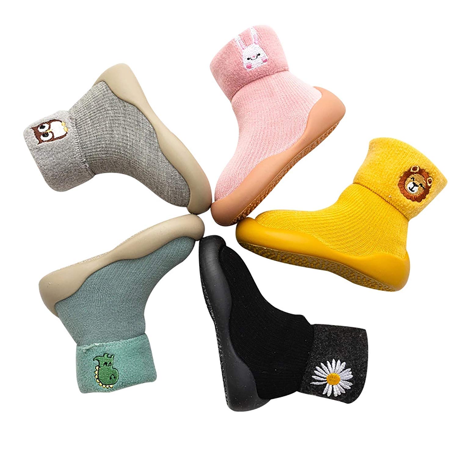 Solaud Baby Kleinkind Socken Schuhe Rutschfeste Boden Hausschuhe Jungen Mädchen Baby Atmungsaktiv Indoor und Outdoor Winter Warme Schuhe Socken
