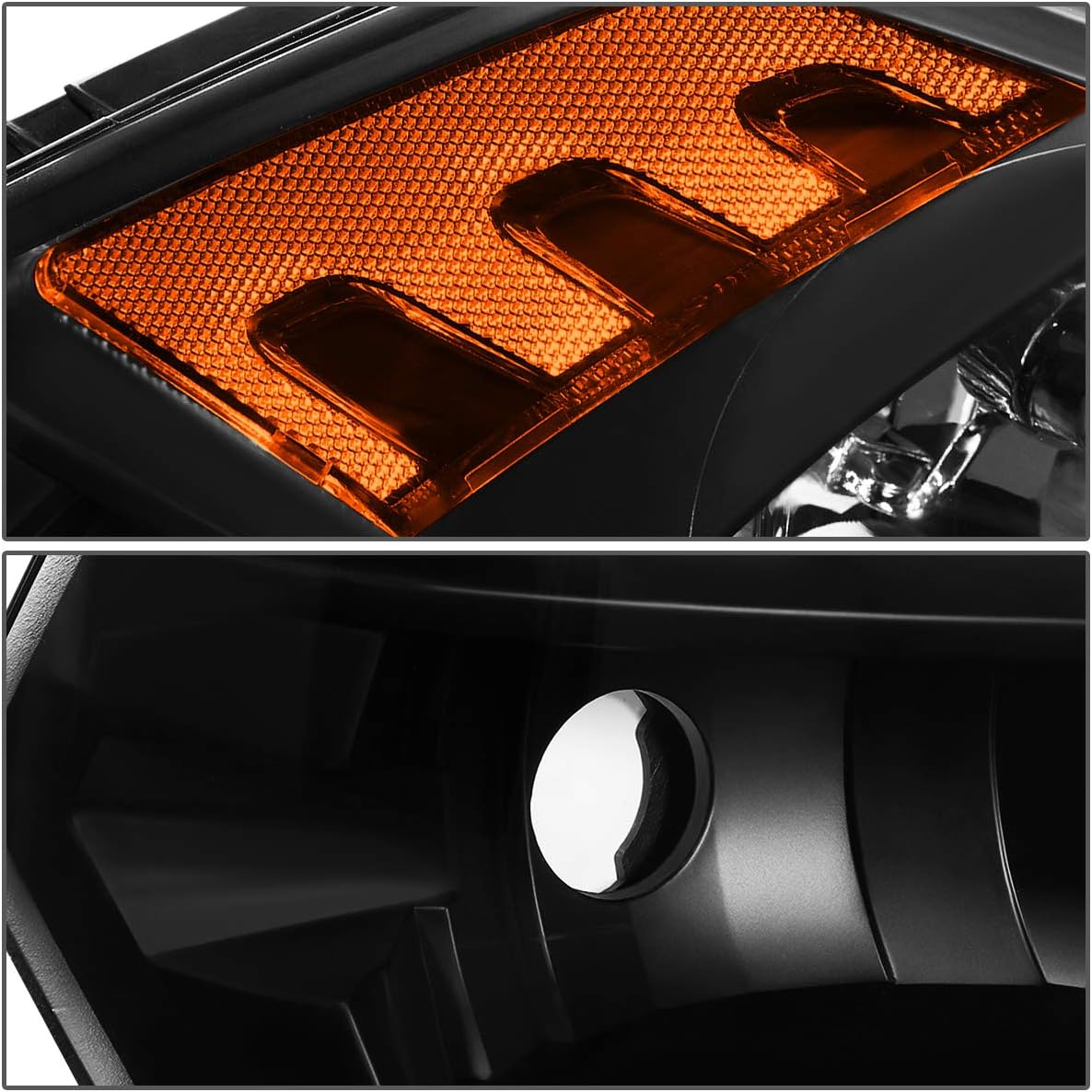 Auto Dynasty Headlight Assembly Compatible with 2009-2018 Dodge Ram 1500 2500 3500 4500 5500, Factory Style Headlamp Replacement, Passenger Right Side, Black Housing Amber Corner, CH2519135