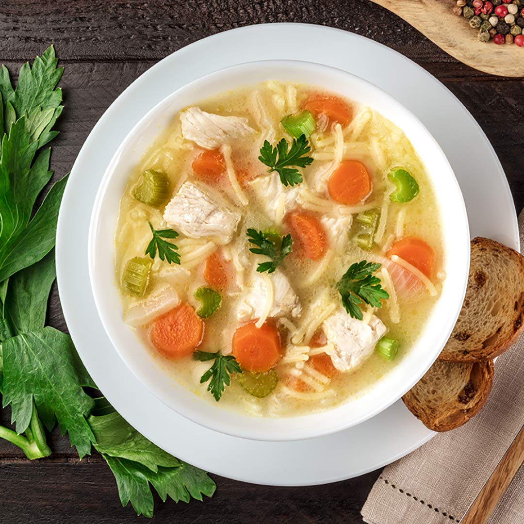 Maggi Soupe de poulet transparente immédiatement soluble (1 boîte gastronomique de 900 g)